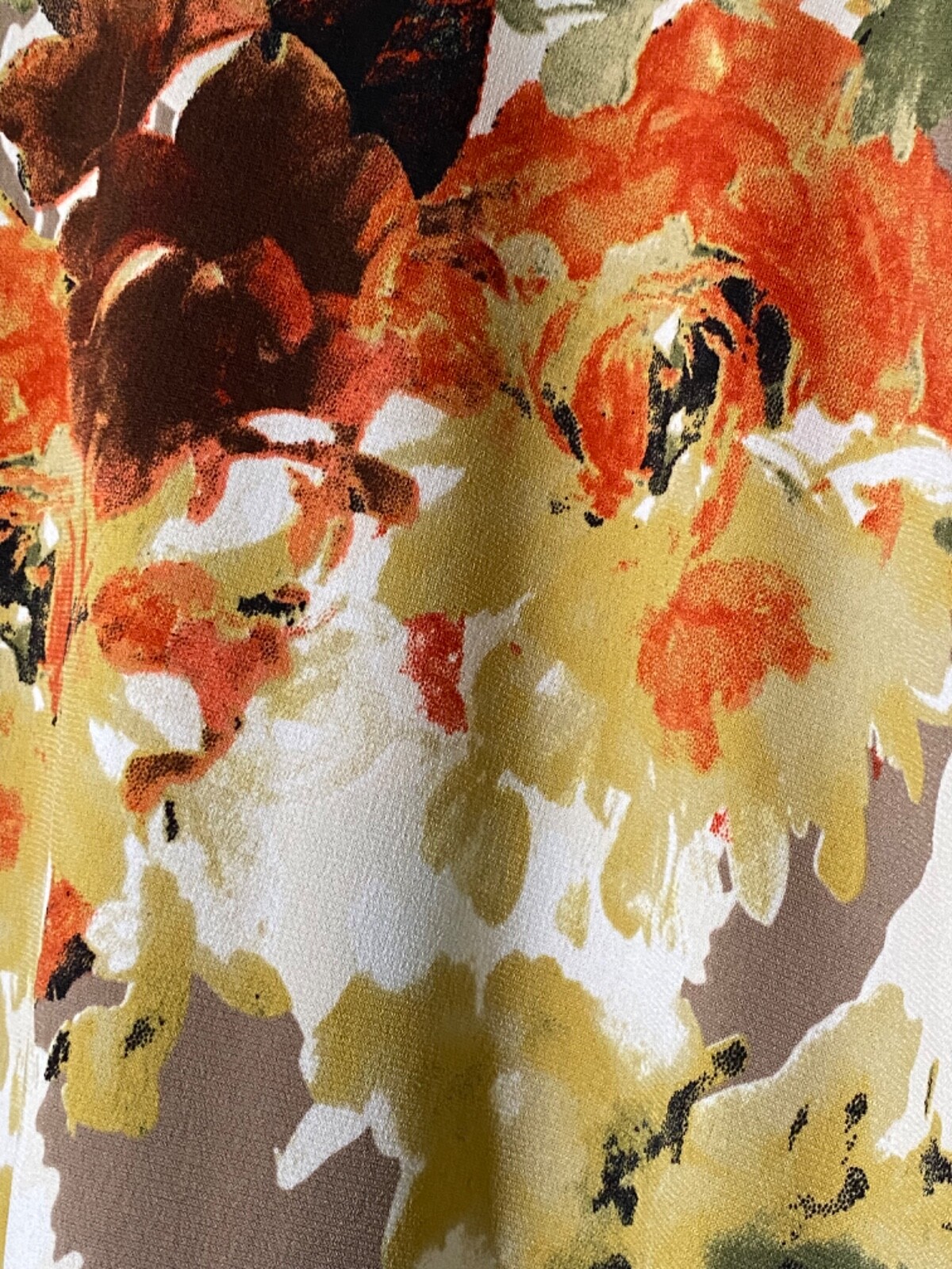 Crepas Womans Blouse Shirt Size 3XL floral tunic 3/4 ruffle sleeve pullover