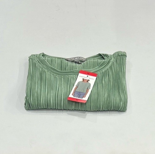 Marc New York Women’s Short Sleeve Blouse, Moss, Size M