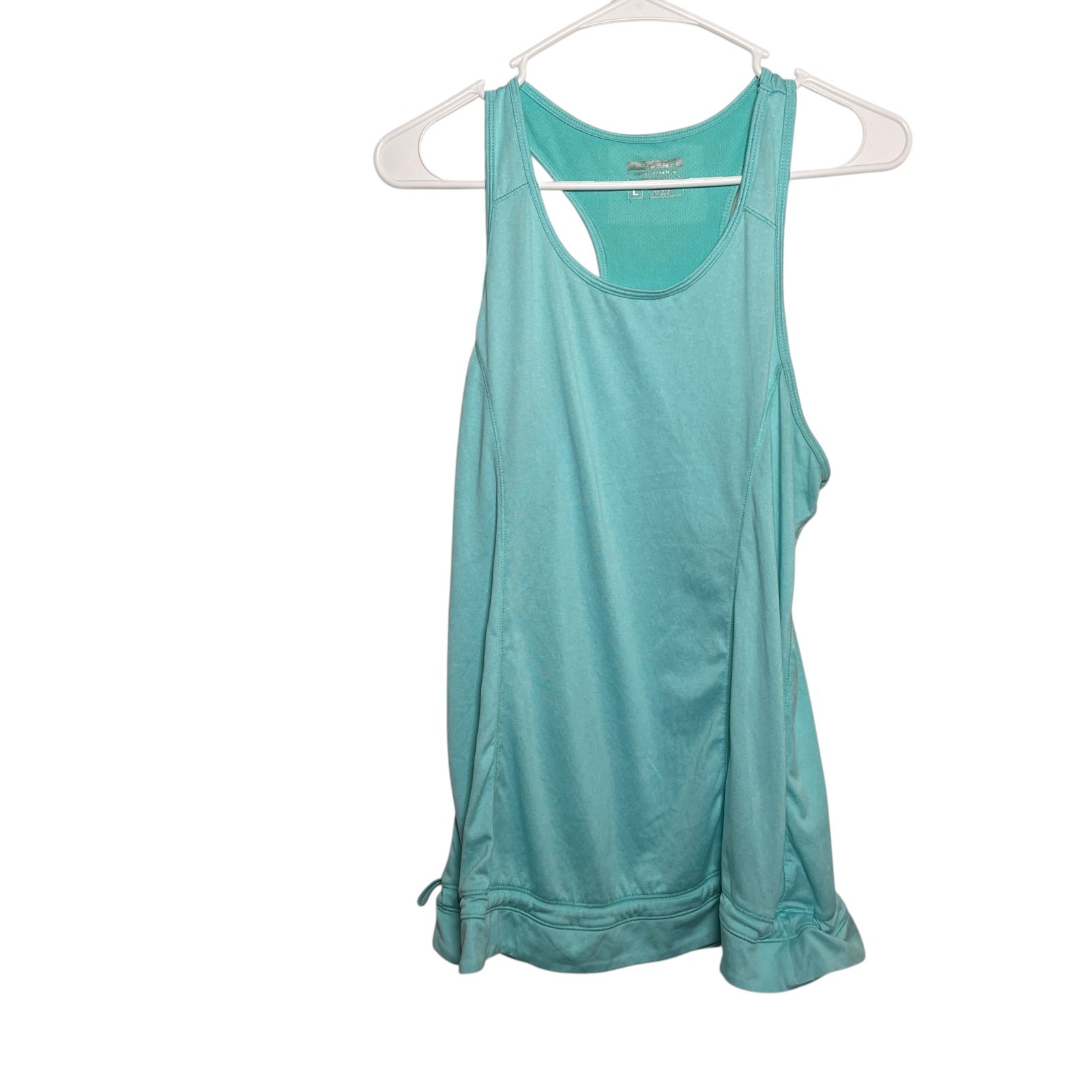 Layer 8 Tank Top Women’s Large Blue Racerback Adjustable Athletic Performance