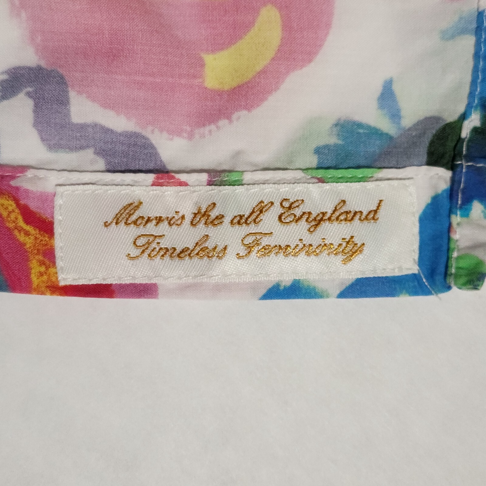 Morris Lady Sweden Liberty Fabric Cotton Floral Shirt Womens 38 M Button Up