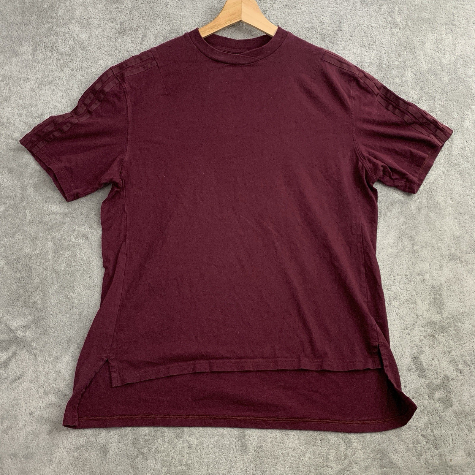 Adidas X Ivy Park Shirt Womens Small Burgundy Beyonce Short Sleeve Tee Oversized