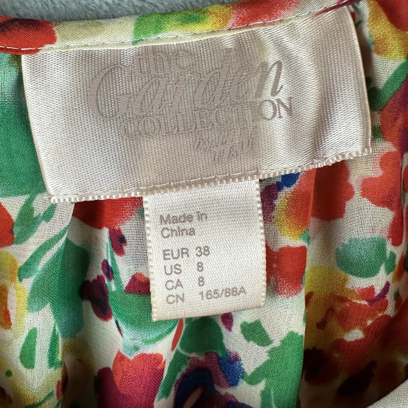 H&M Blouse Women’s 8 Multicolor Floral The Garden Collection