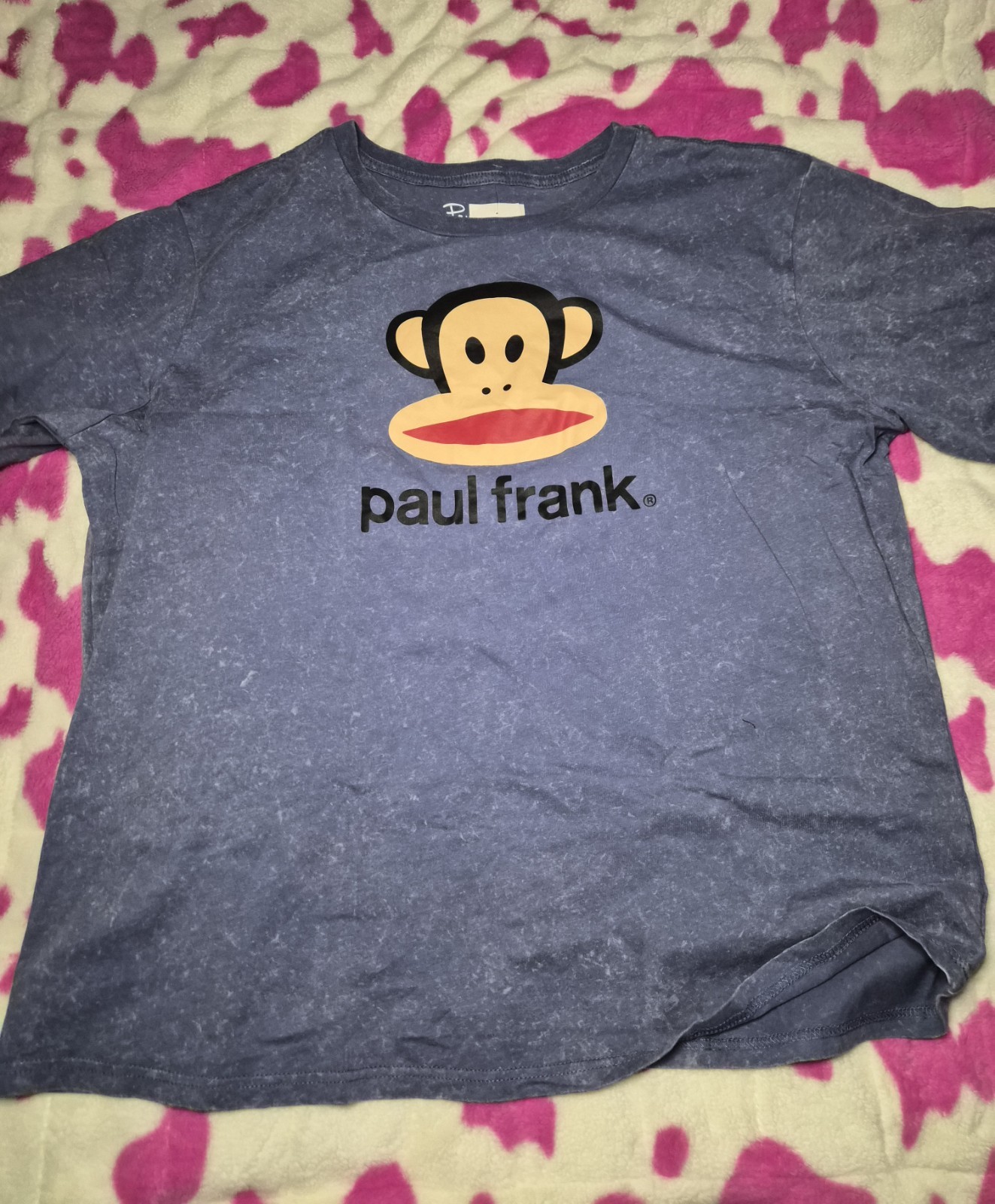 Women’s XL Paul Frank Julius The Monkey Acid Wash Graphic Tee – New without tag