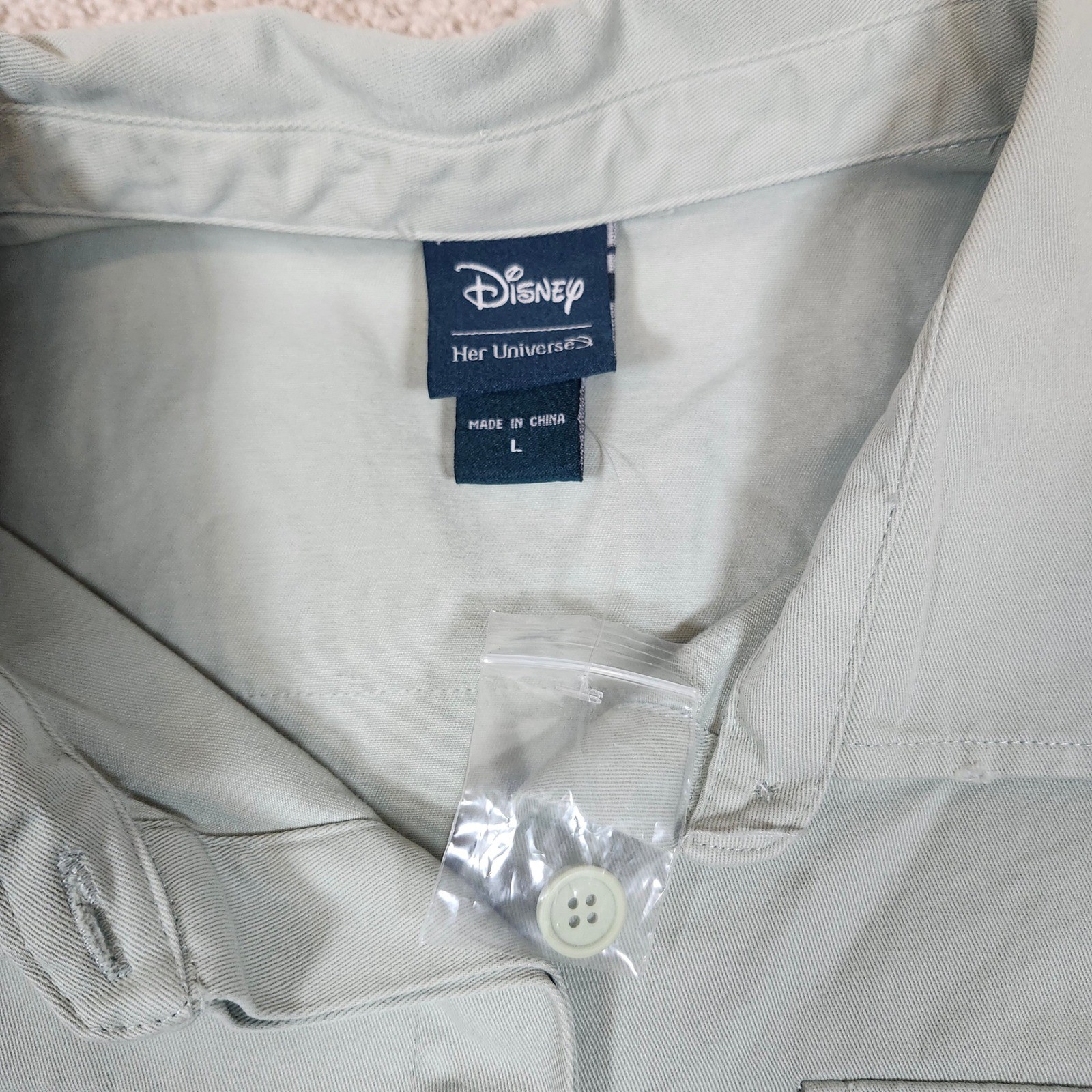 Disney Her Universe Raya Last Dragon Jacket Shacket Floral Patch NWT L