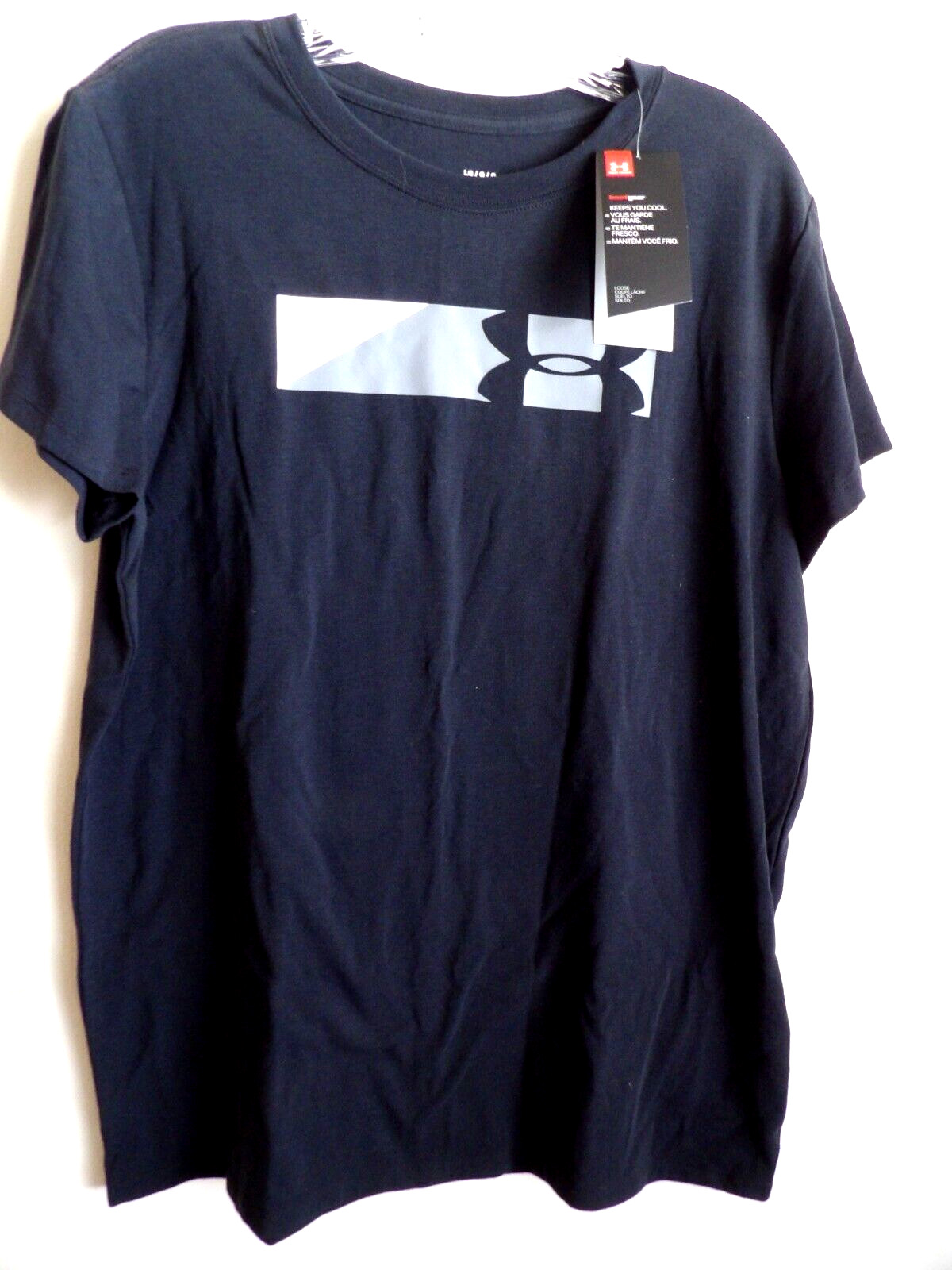 Heat Gear Women’s Short Sleeve Black Tee L NWT