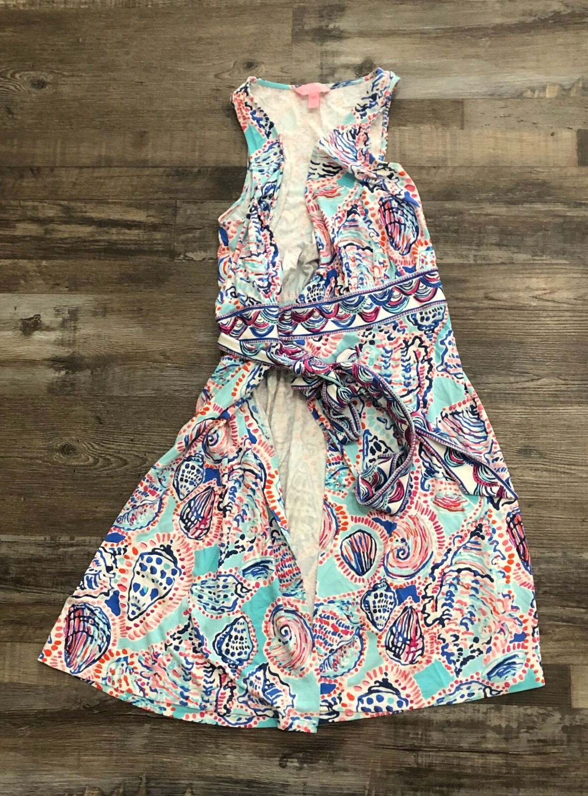 Lilly Pulitzer Bellina Wrap “Shell Me About It” Multicolor Print XXS