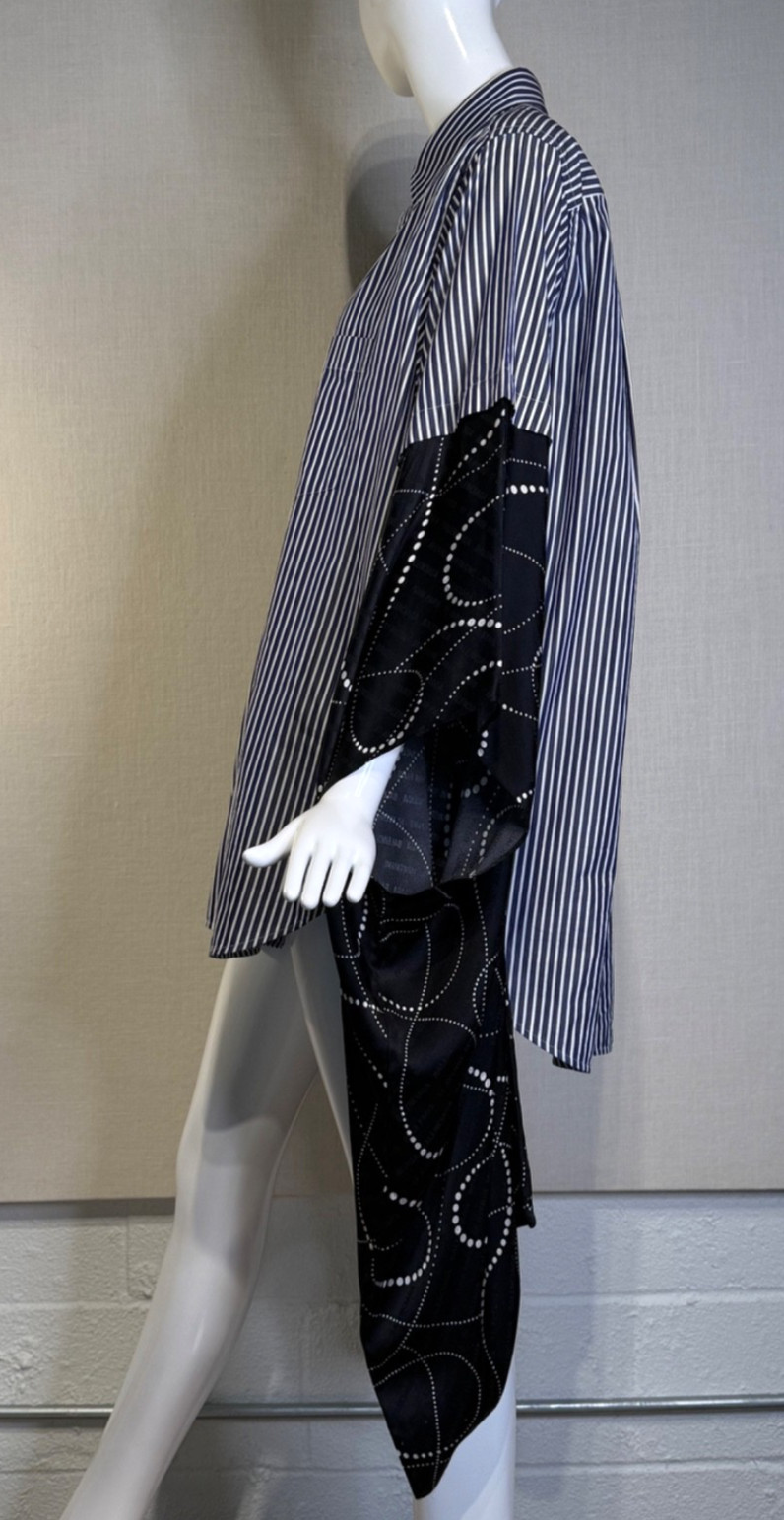 Balenciaga by DEMNA GVASALIA Cotton & Silk Shirt Size 38, 2018 Pre-Fall LOOKBOOK