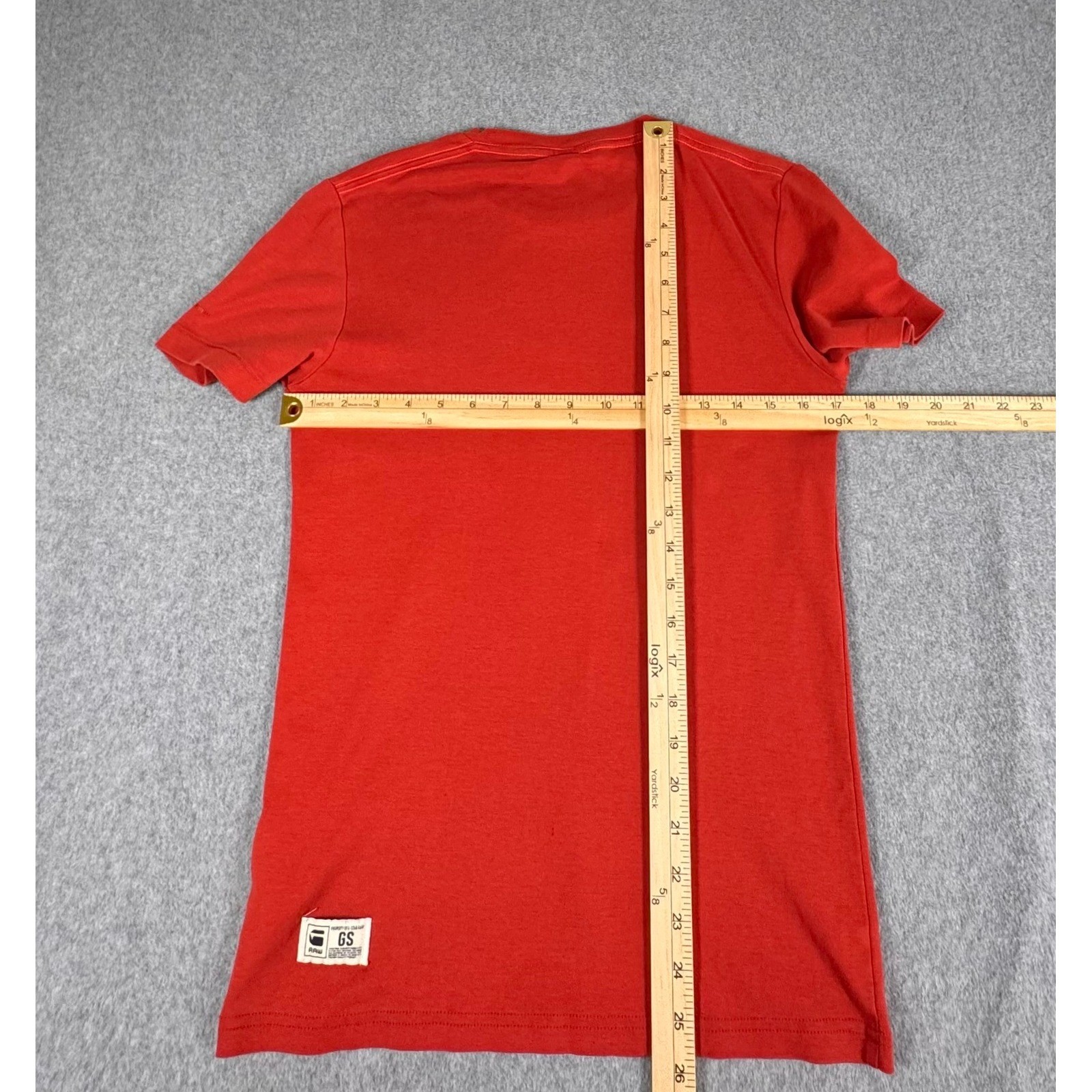 G-Star Raw Women’s T-Shirt Large Orange Tee GSRAW Top Extra Slim Lightweight