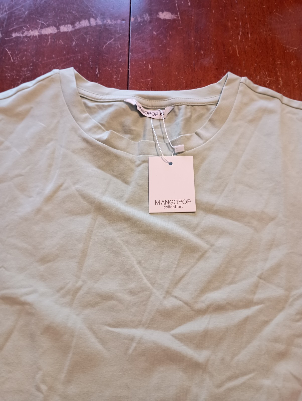 MANGOPOP Women’s Light Green Short Sleeve Bodysuit Size XXL