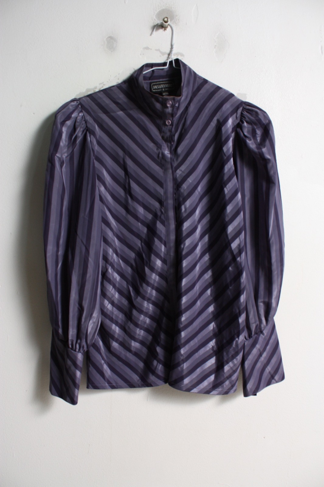 Vintage Jacques Vert Womens Blouse Shirt – Purple – Size 8 (G20)