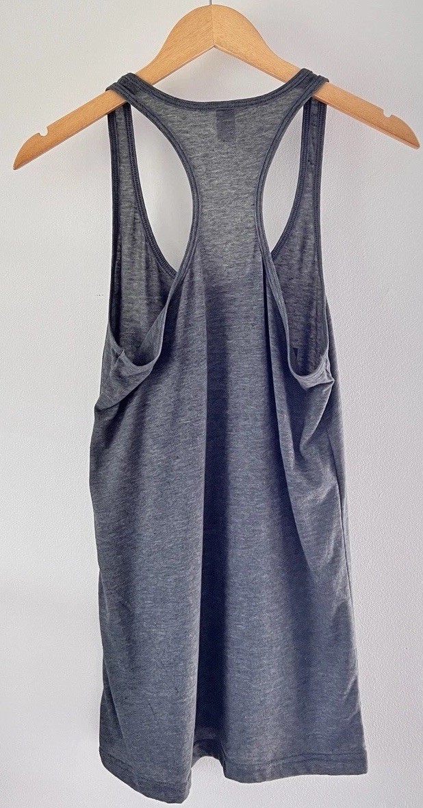 Tultex Graphic Women’s L Gray Racerback Tank Top Sleeveless Maryland Native