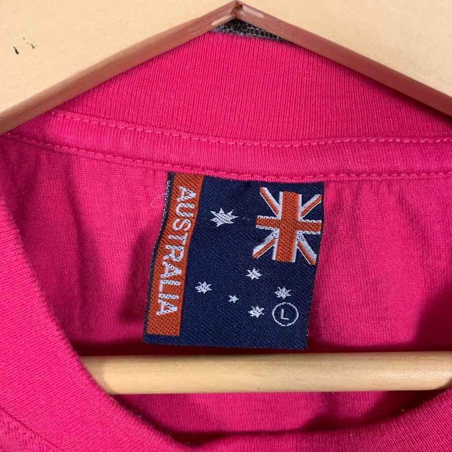 Vintage Australia Tourist T Shirt Pink Brisbane Koala Graphic Souvenir Size L