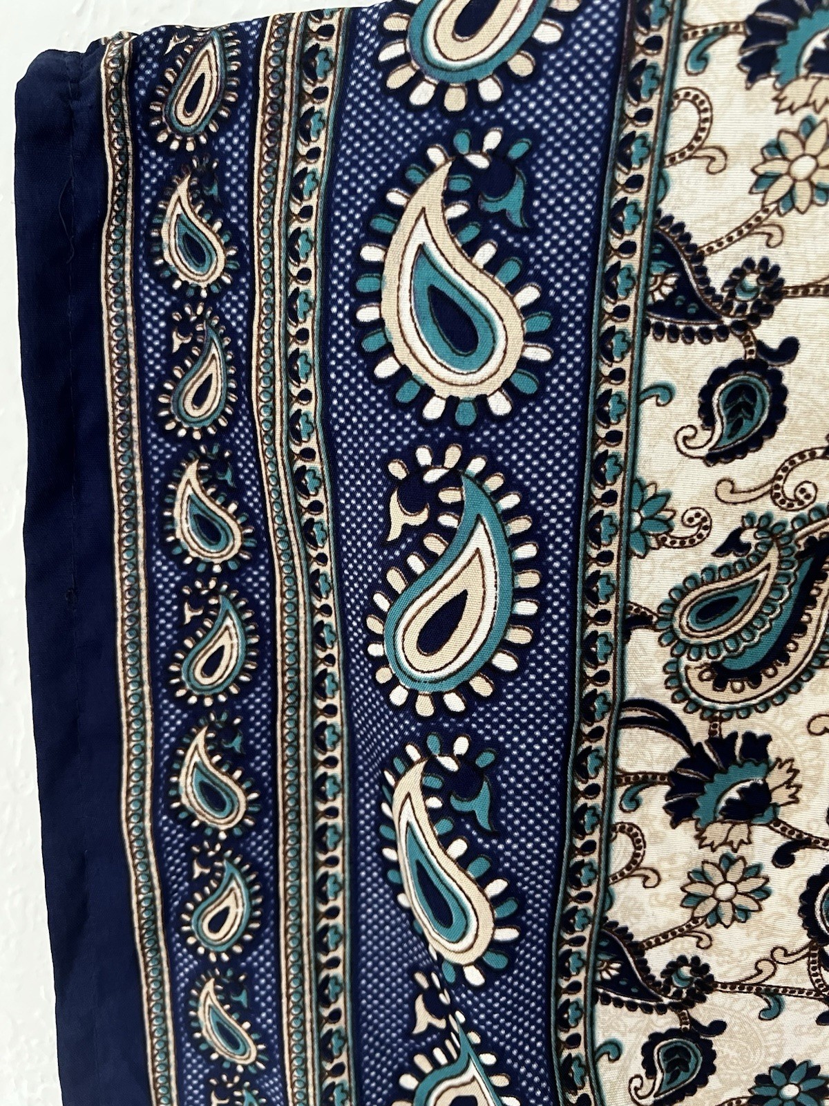 VTG LUSTRE Tunic Paisley Kaftan Caftan Coverup Made In India One Size S M L XL