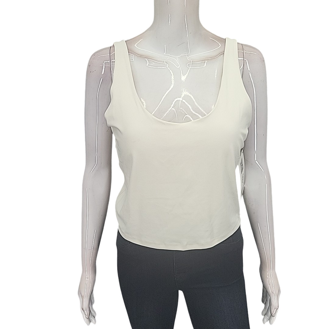 Members Mark Active Tank Top Large Size White Everyday Built In Bra Tank Top