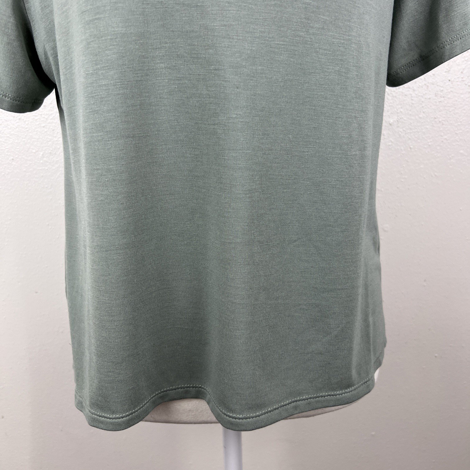 Auden Shirt Sleepwear Women Medium Green Short Sleeve Soft Knit Relaxed Lounge