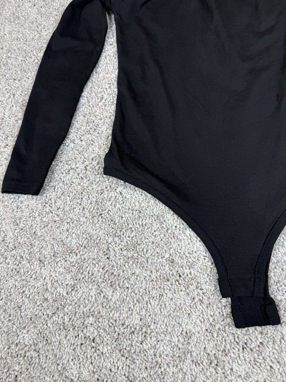 NWT Nasty Girl Body Suit Size 10 Black Long Sleeve Cotton