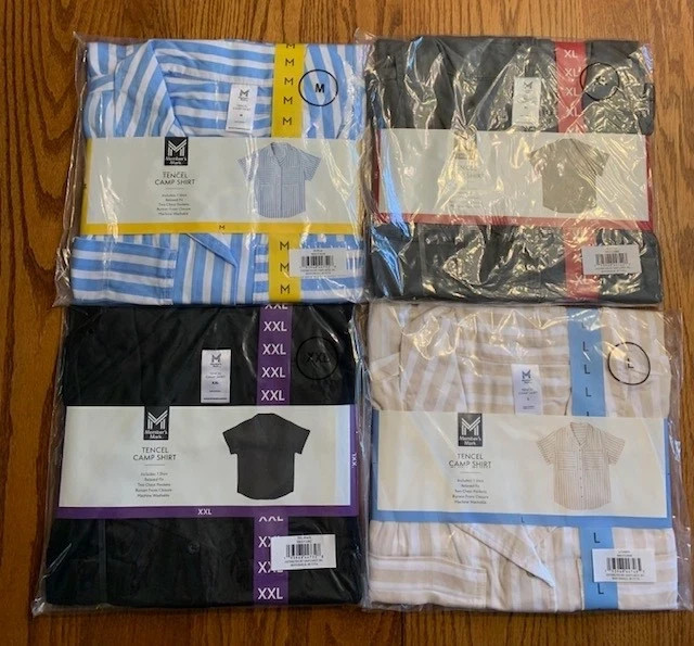 MEMBERS MARK Women’s Tencel S/S Camp SHIRT (4 Colors) S, M, L, XL, XXL