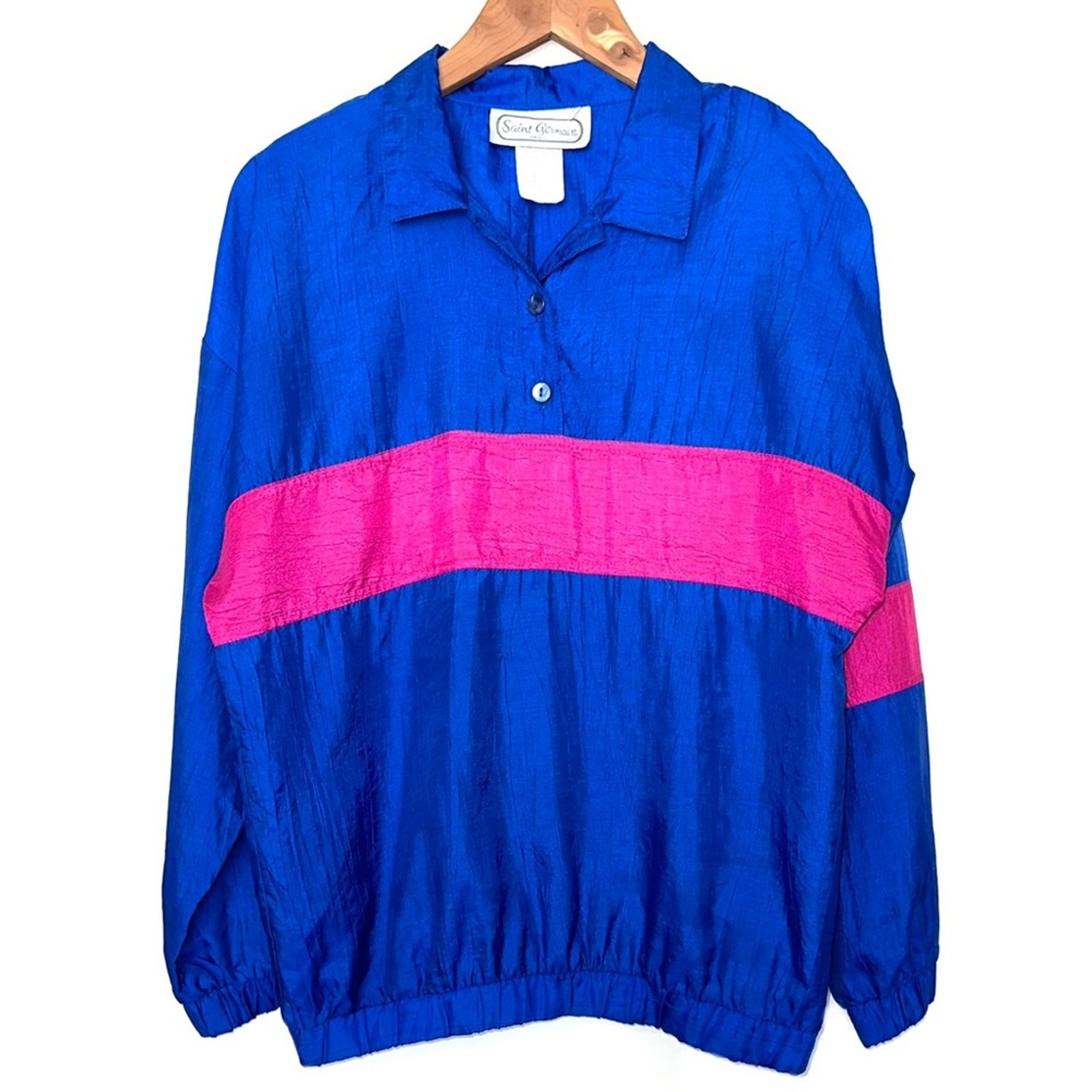 Vintage Saint Germain Paris 90s Windbreaker Size Medium