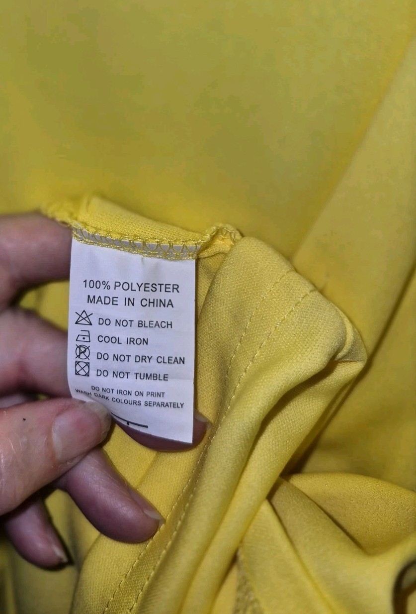 Womens Unbranded Tank Top 3XL Sunshine Yellow