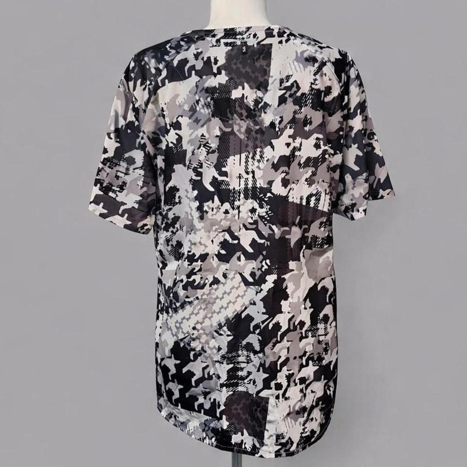 Greys Anatomy XL Nurse Scrub Top Camo Military Gorpcore Utility Sporty Aesthetic