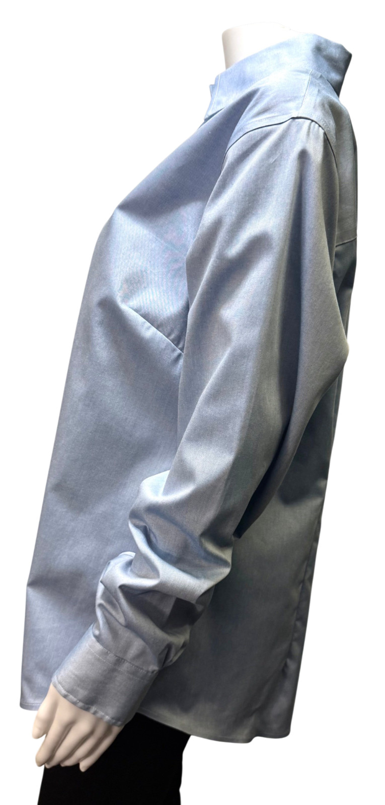 Jones New York Signature Woman Easy Care Button Down Shirt Blue Size 1X Cotton