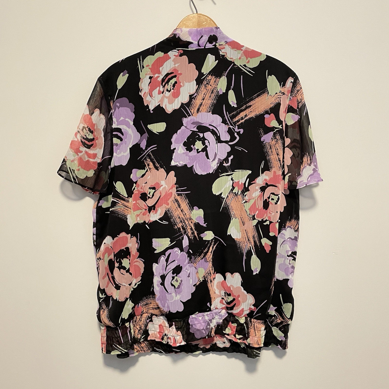 Requirements Blouse XL Floral Artsy Aunt Medieval Romantic Boho Neo Nostalgia