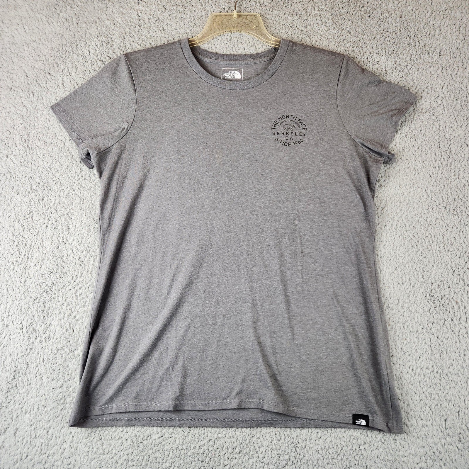 The North Face Shirt Womens Large Gray Berkeley Bear Graphic Outdoor Logo Tee