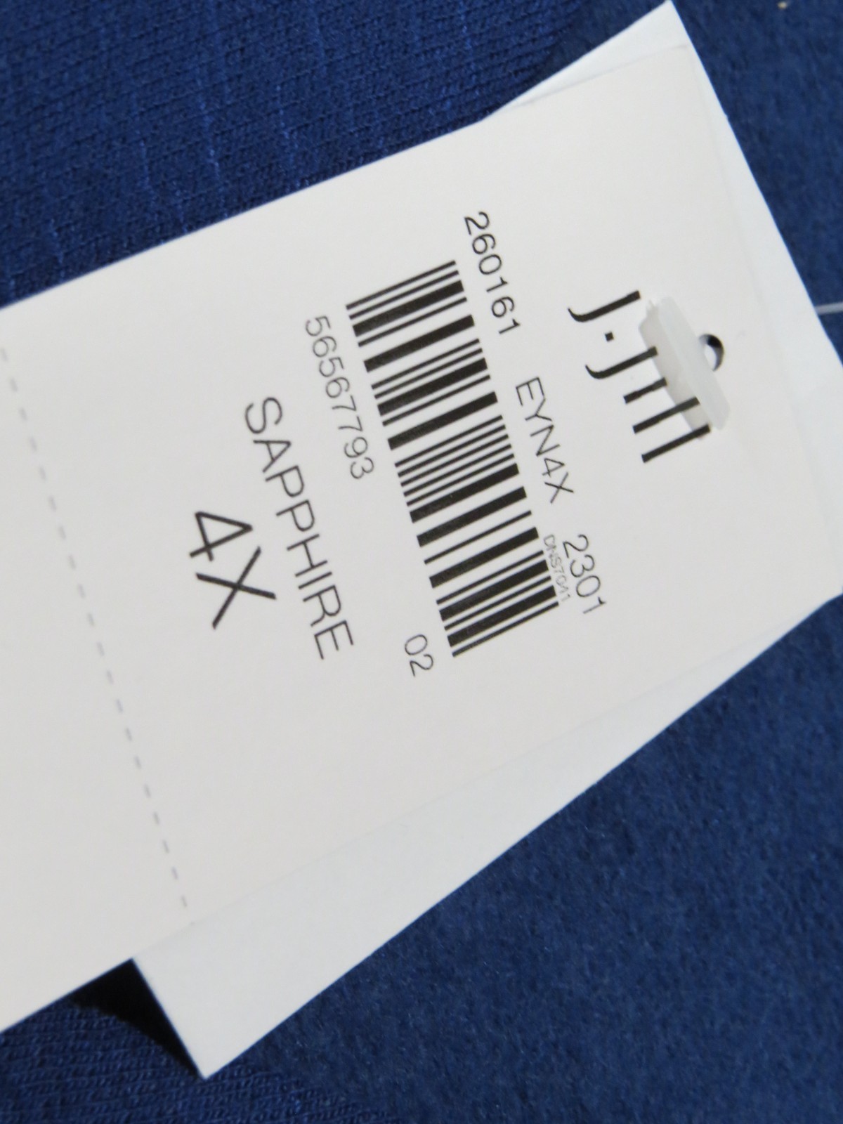 NEW J. Jill V-Neck Henley Top Soft Rayon Blend SIZE 4X Sapphire Blue