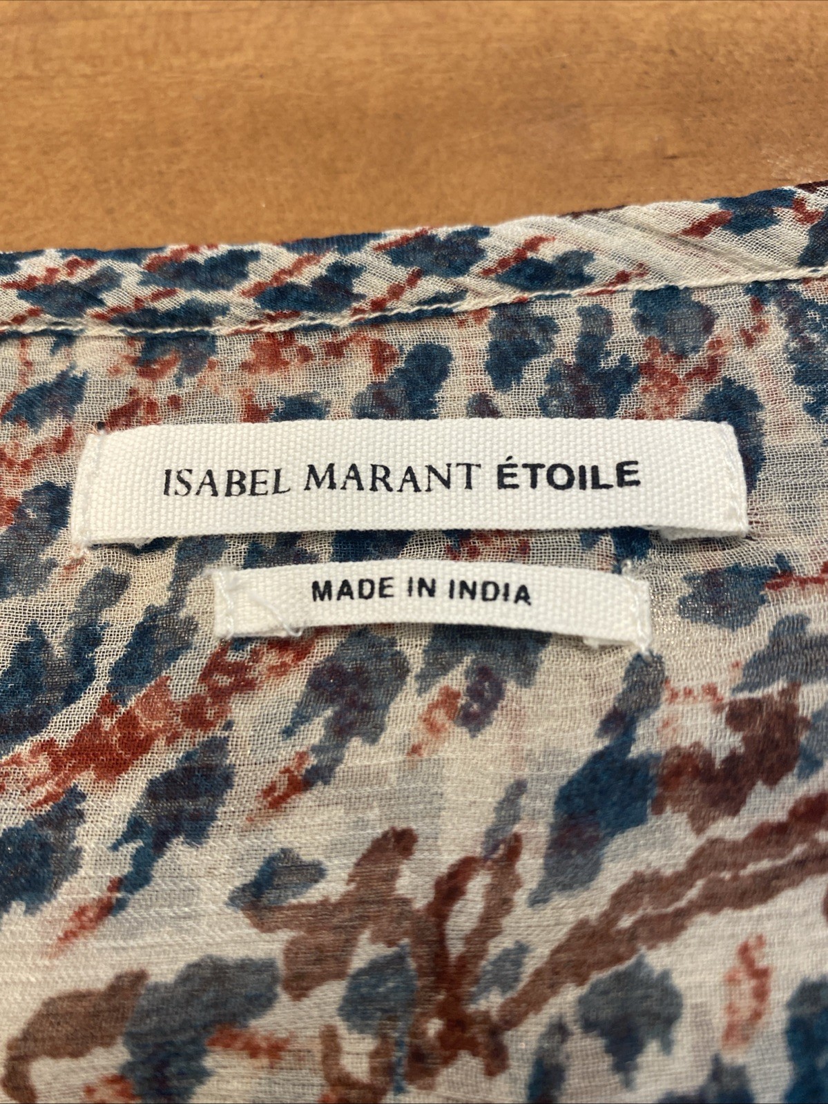 Isabel Marant Etoile Women’s Floral Printed Cotton Blouse Tunic Top Chic M 38 F