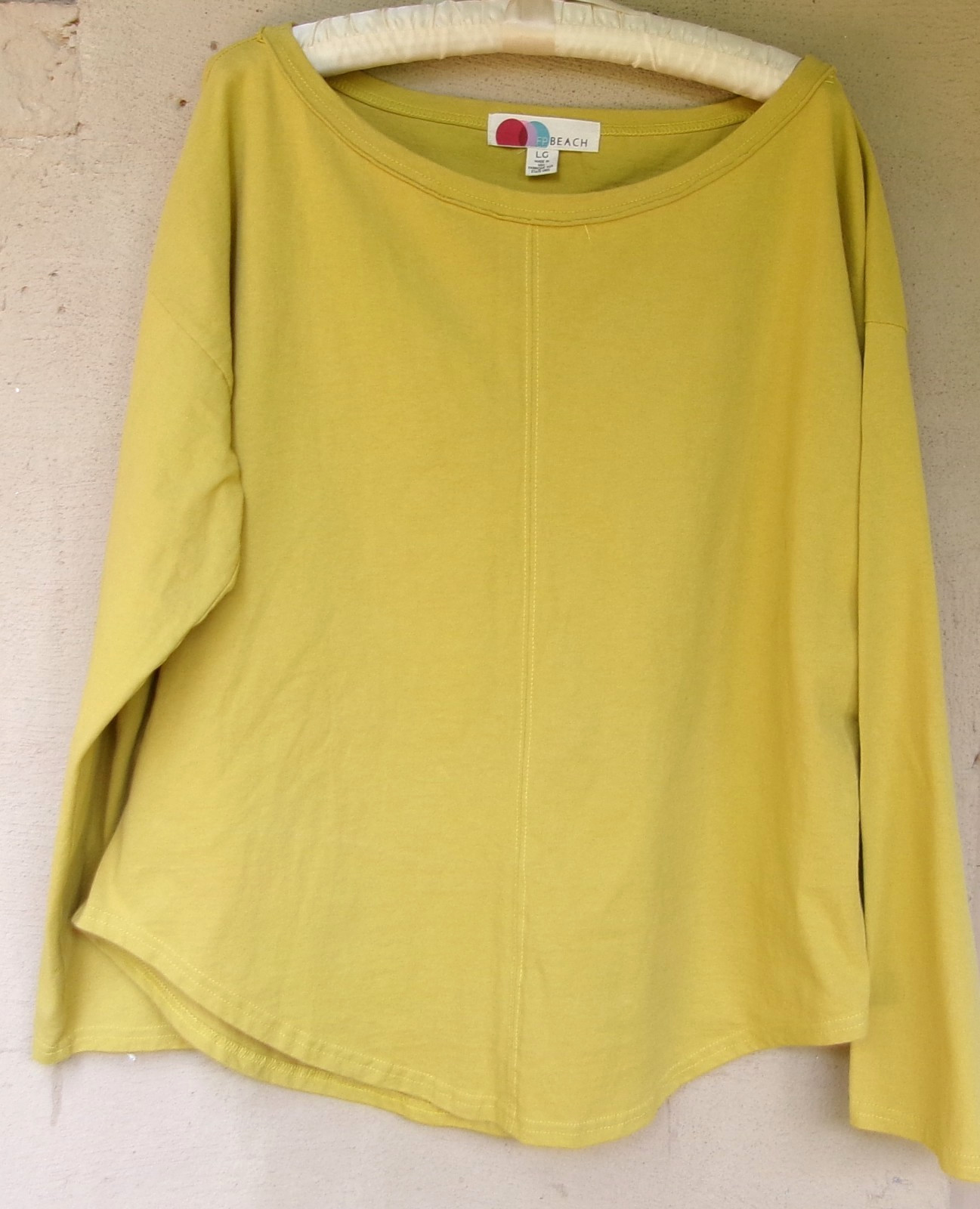 Free People We the Free Nina Oversized Boxy Medium-Weight Cotton Tee Large