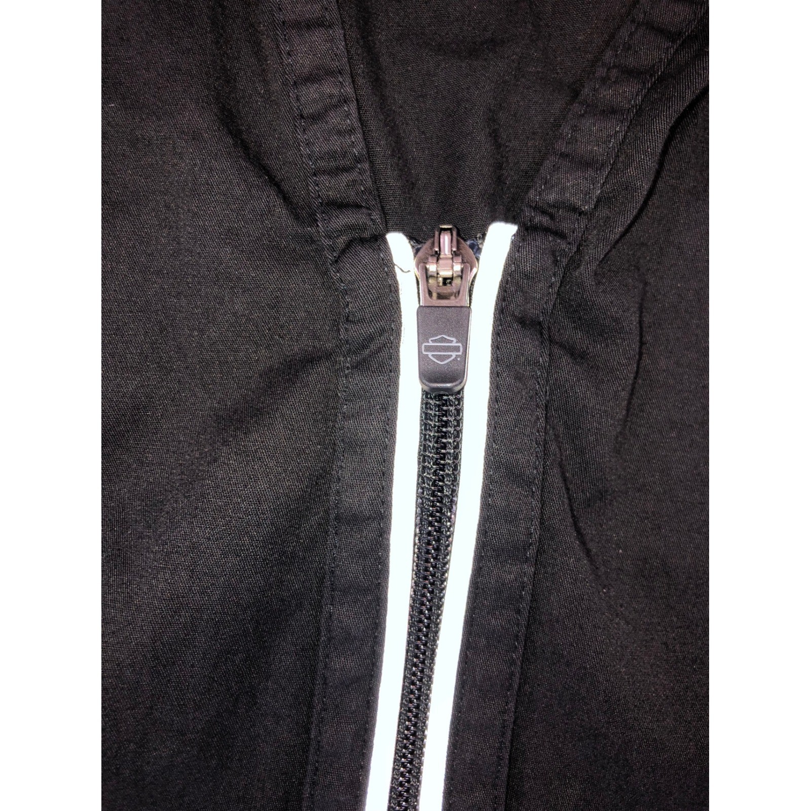 Harley-Davidson Womens Performance Zip Up Shirt Black Grey 96239-15VW Medium