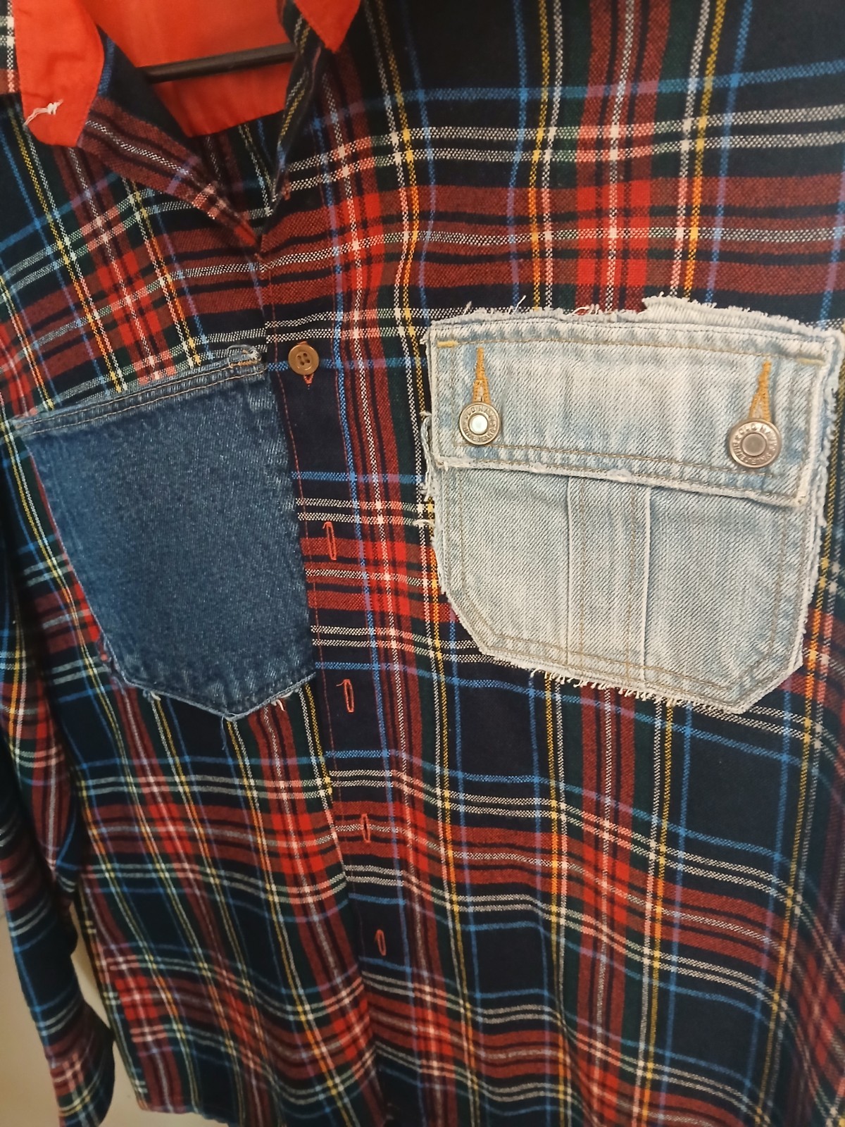 Sassy Britches And Wild Stitches Button Down Plaid Shirt Size Large