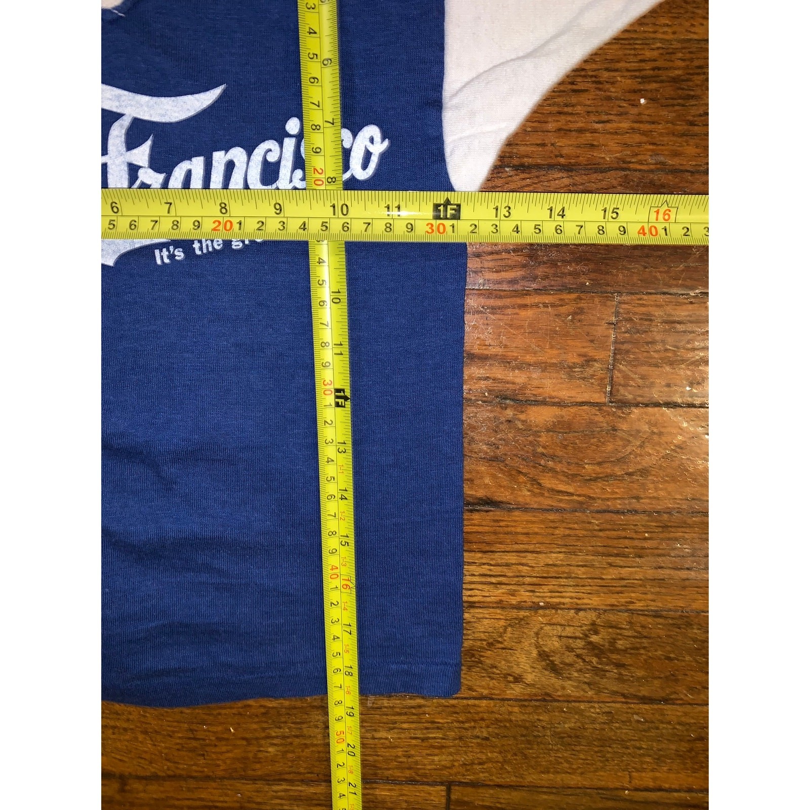 Vintage San Francisco Baby Tee Ringer Shirt XXS USA Collegiate Pacific 70s 80s