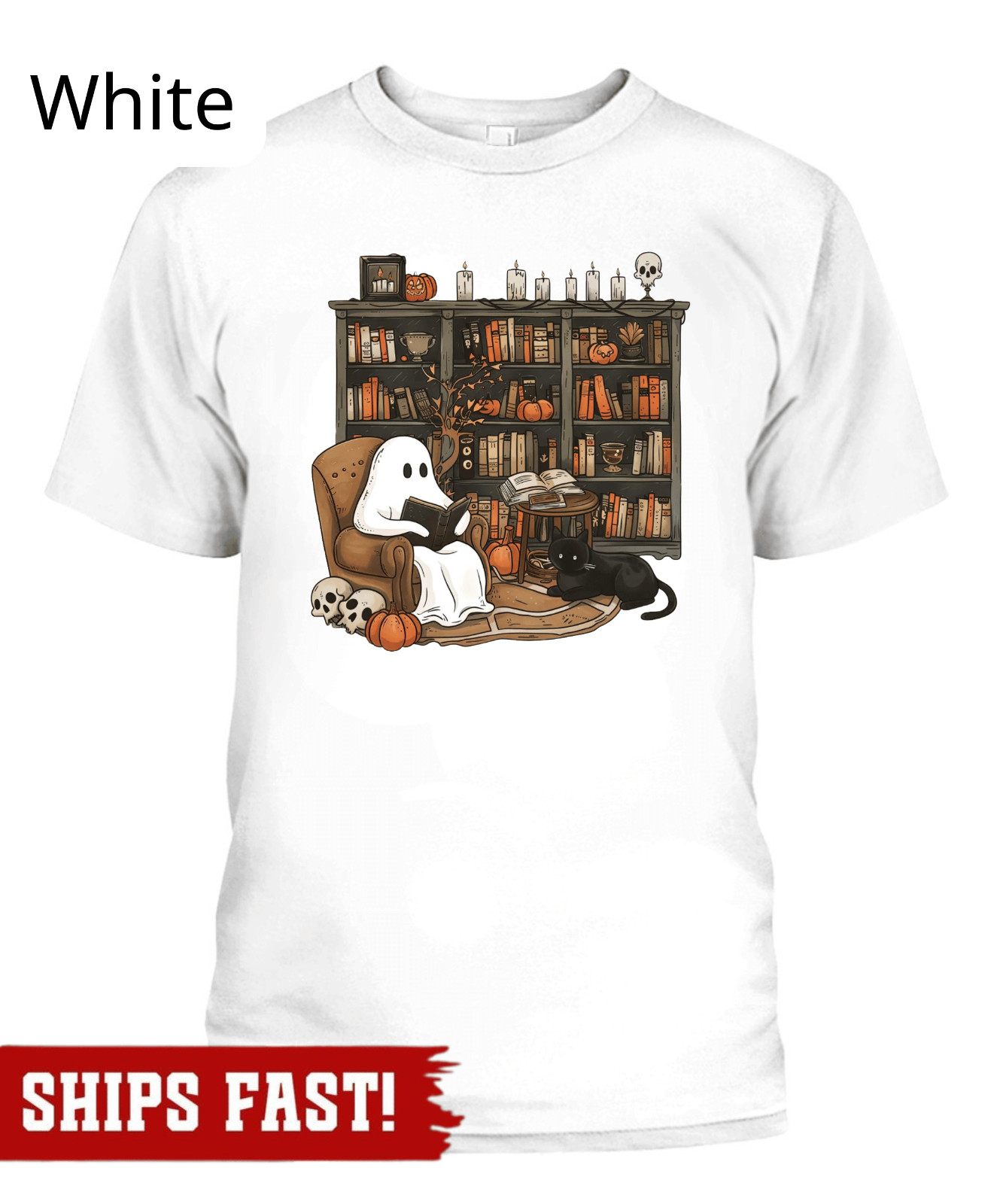 Ghost Book Reader tshirt, Reading Tee Book lover gift Reading enthusiast book sh