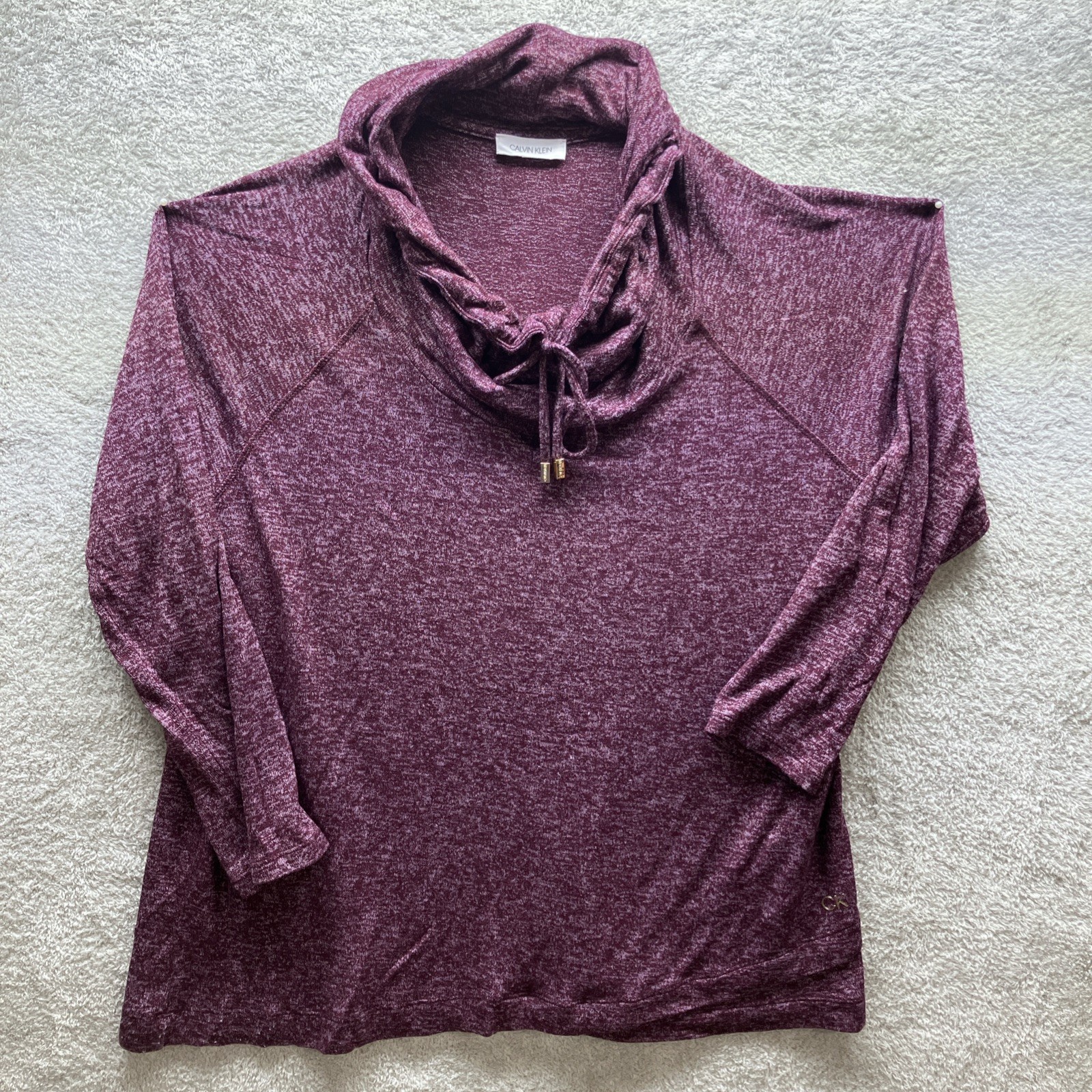 Calvin Klein Performance Women’s Blended Fabric Long Sleeves Top Size M