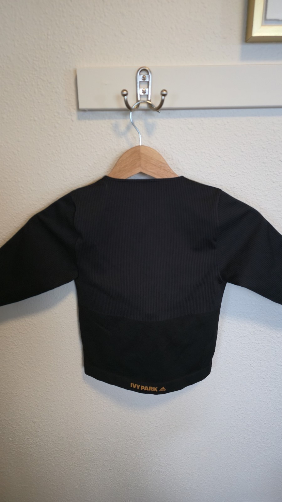 Adidas x IVY PARK Black Structured Knit Bustier Crop Top Women’s M Medium