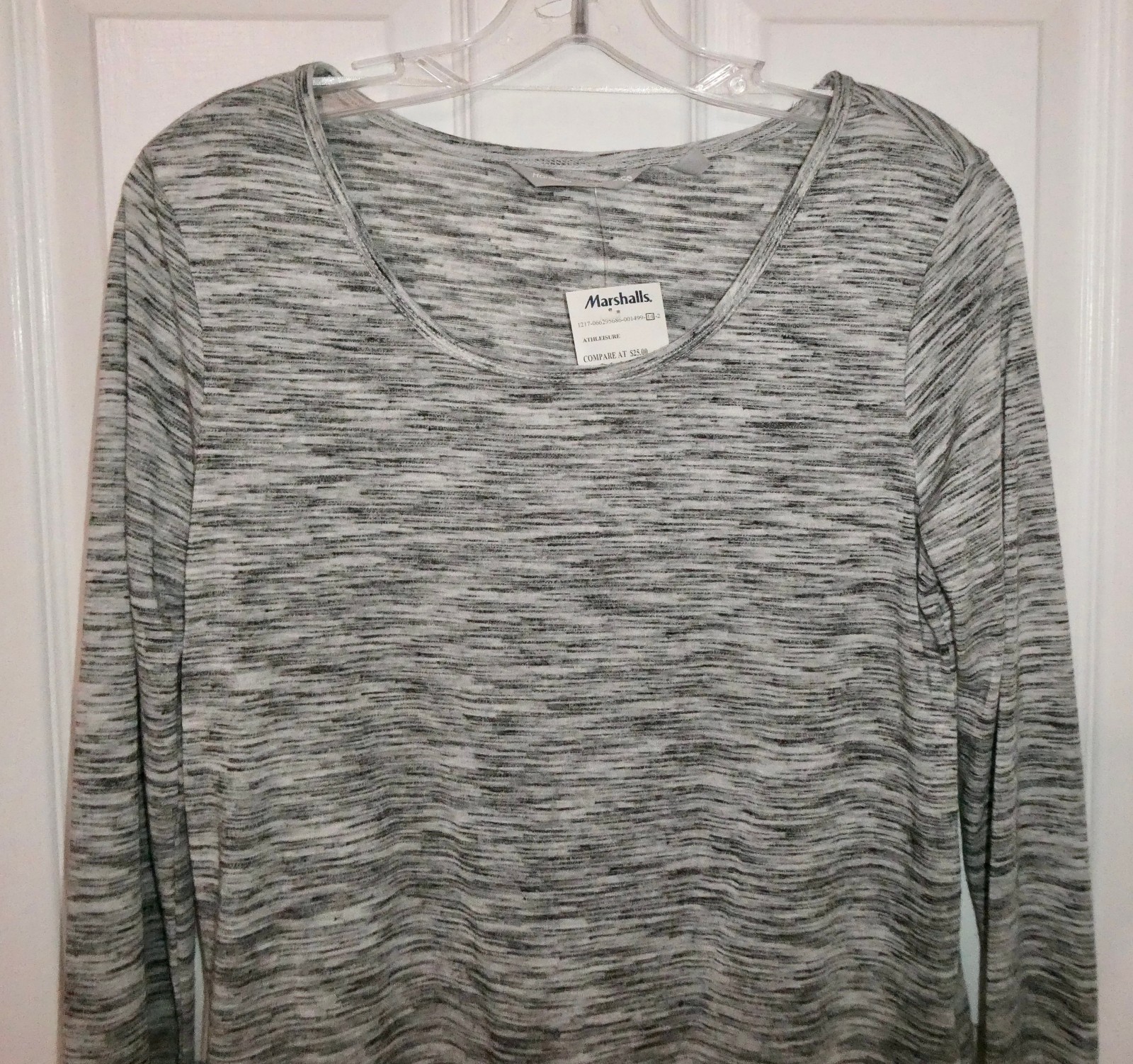BRAND NEW HARMONY BALANCE BLACK & GRAY TUNIC LONG SHIRT TOP WOMENS SIZE SMALL