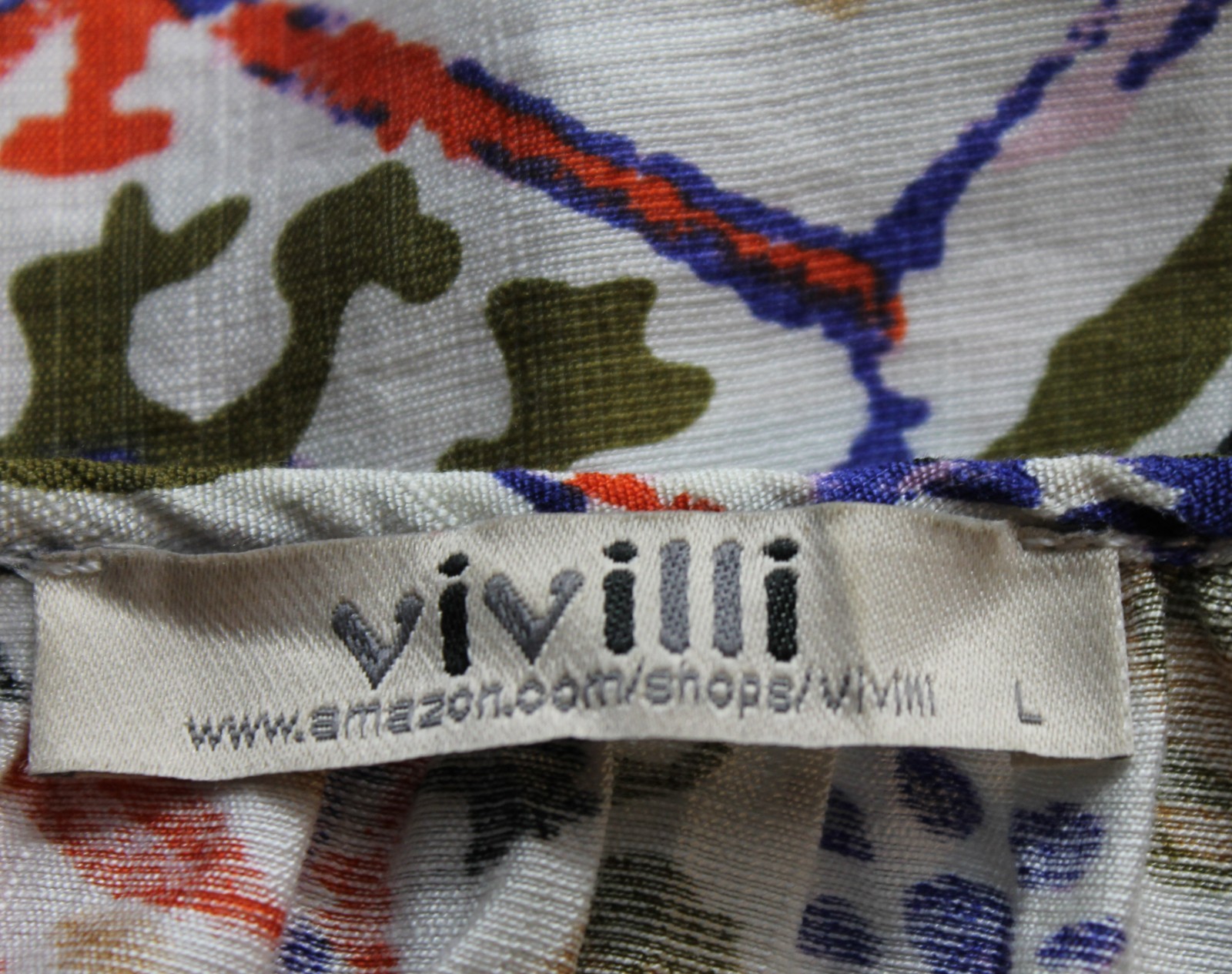 Vivilli Women’s Boho Top Casual V Neck Short Sleeve Blouses Floral Print Size L