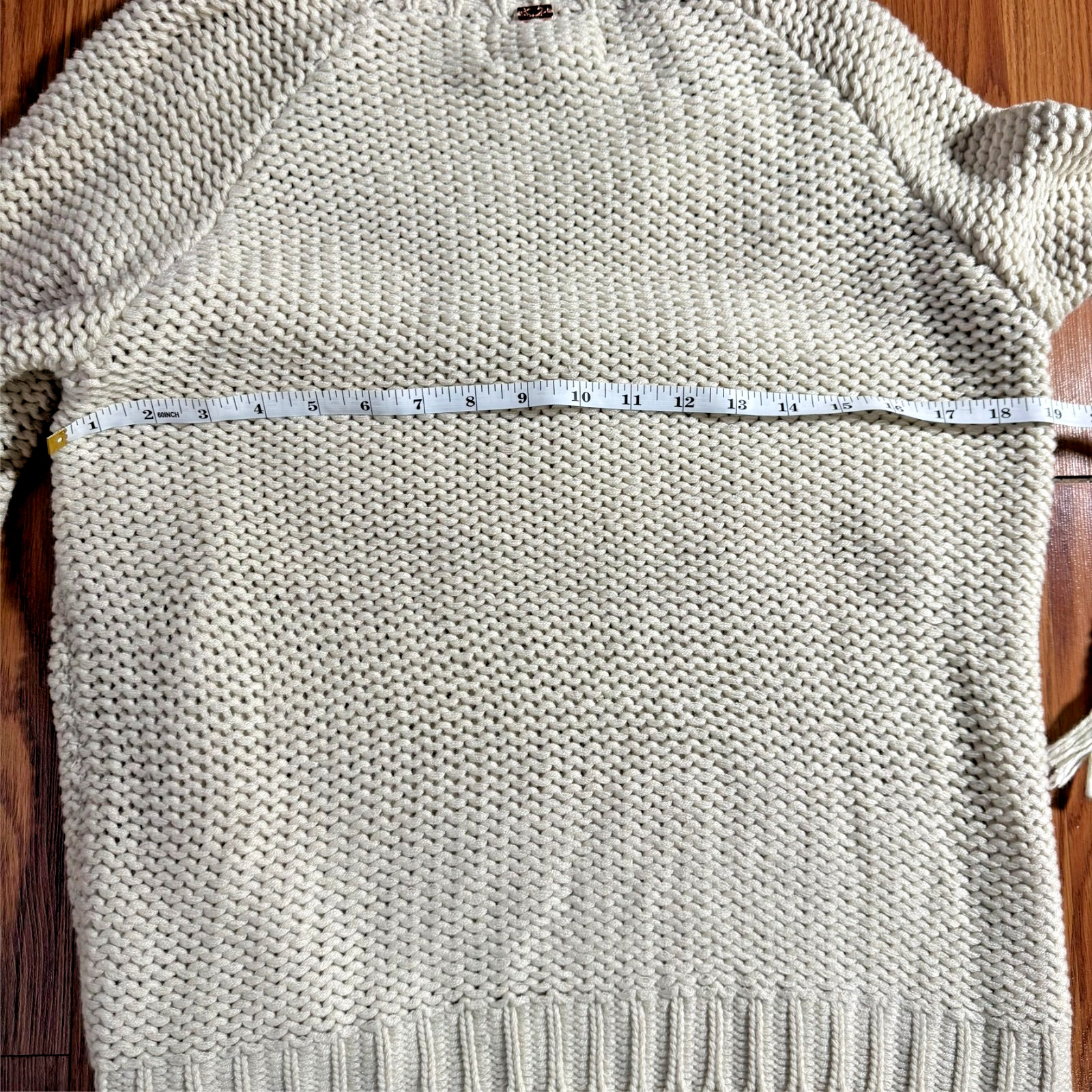 NEW Love & Lemons KNITZ Sweater Womens Sz S White Knit Fringe Frill Art $265 NWT