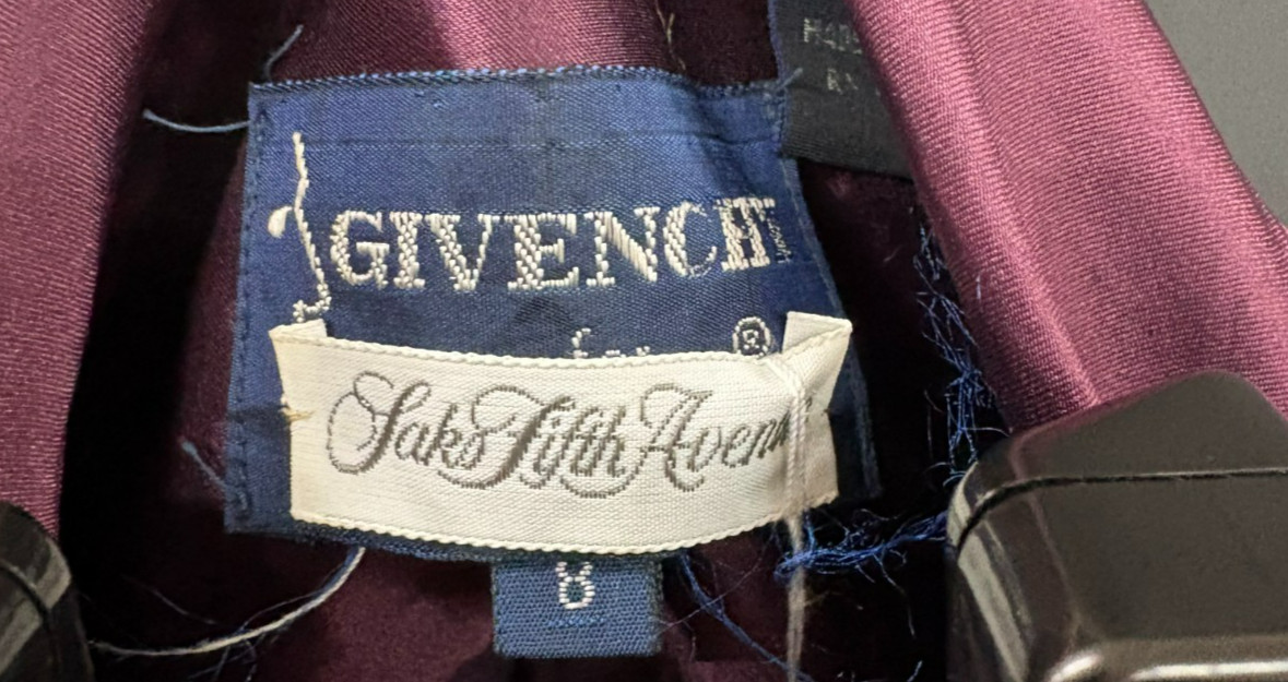 Givenchy For Saks Fifth Avenue Button Up Blouse And Matching Belt