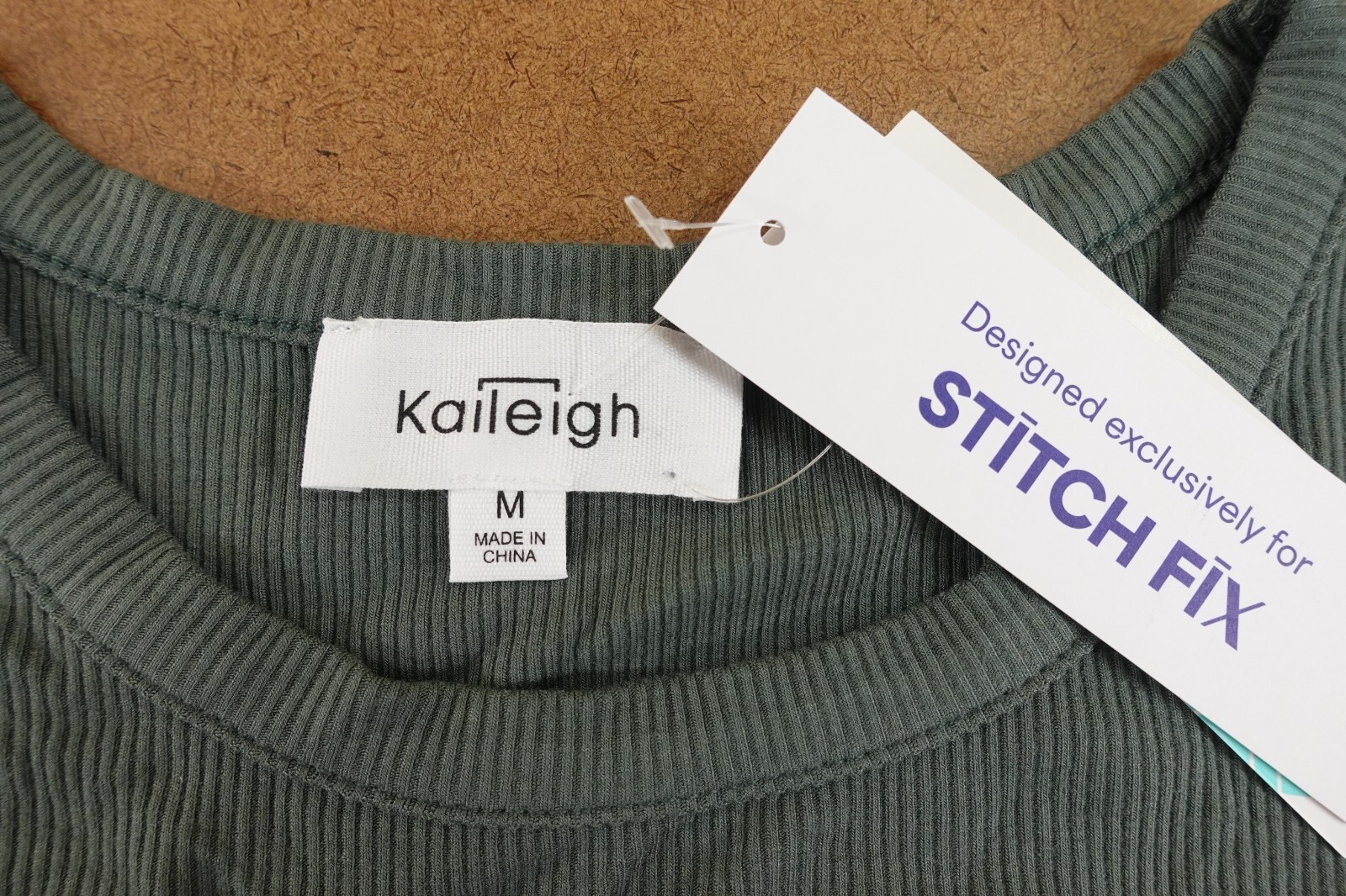 Kaileigh Womens Size Medium Green Rin Knit Chaney Tank Top NWT