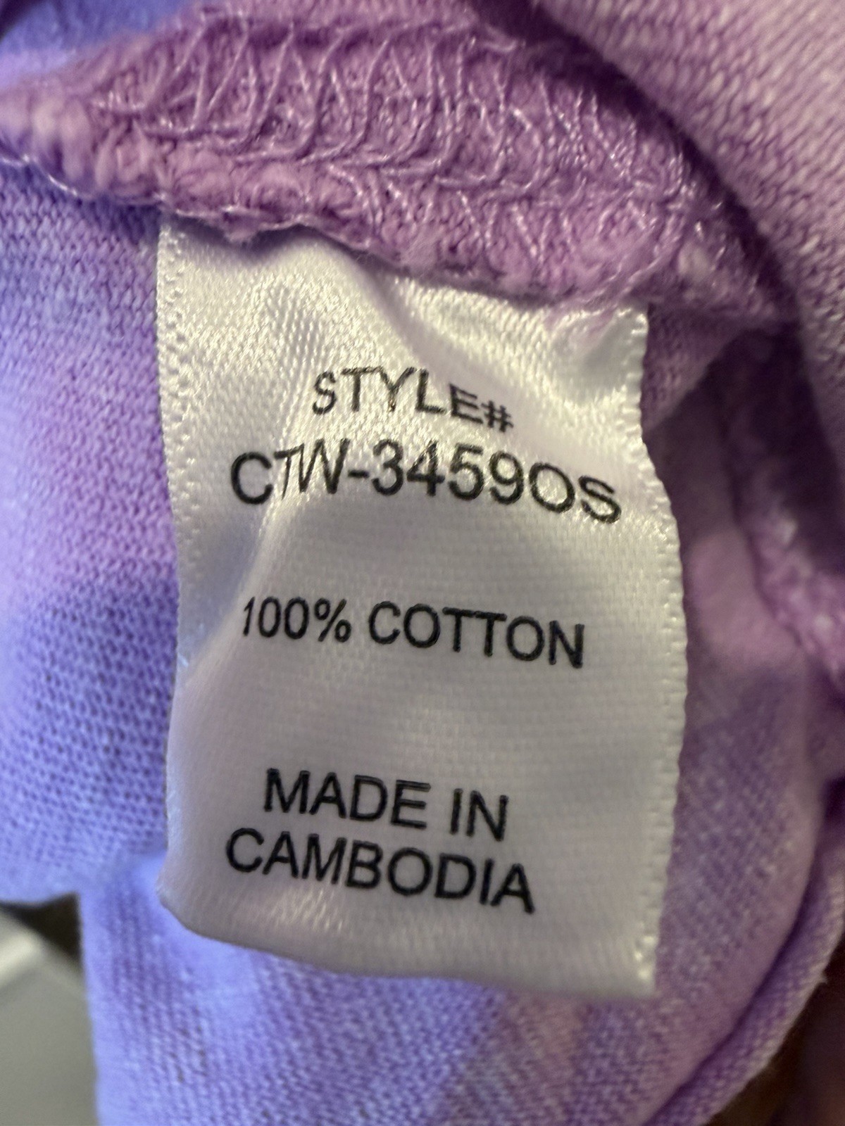 Zenana Lavender Mineral Wash Boxy Cropped Tee One Size O/S 100% Cotton NWOT Boho