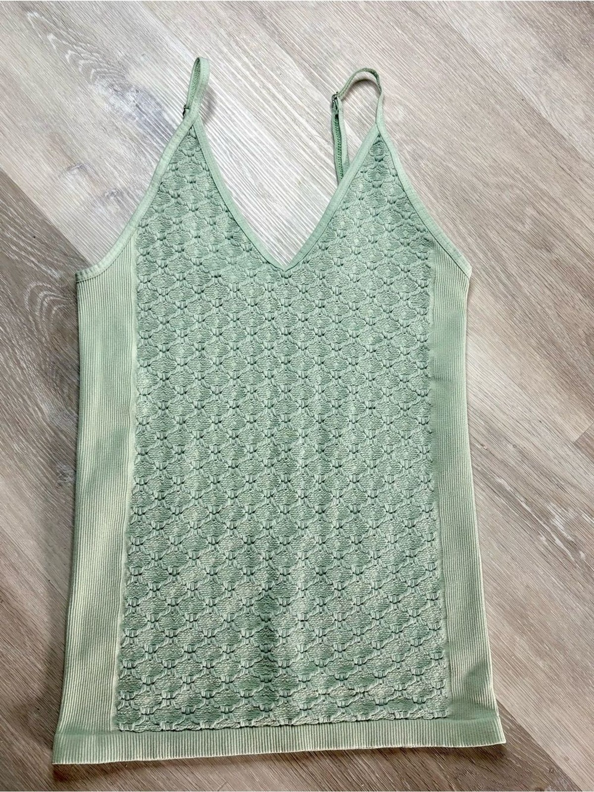Free People Intimately Sea Foam Green Size M/L Brami Bralette Tank Top