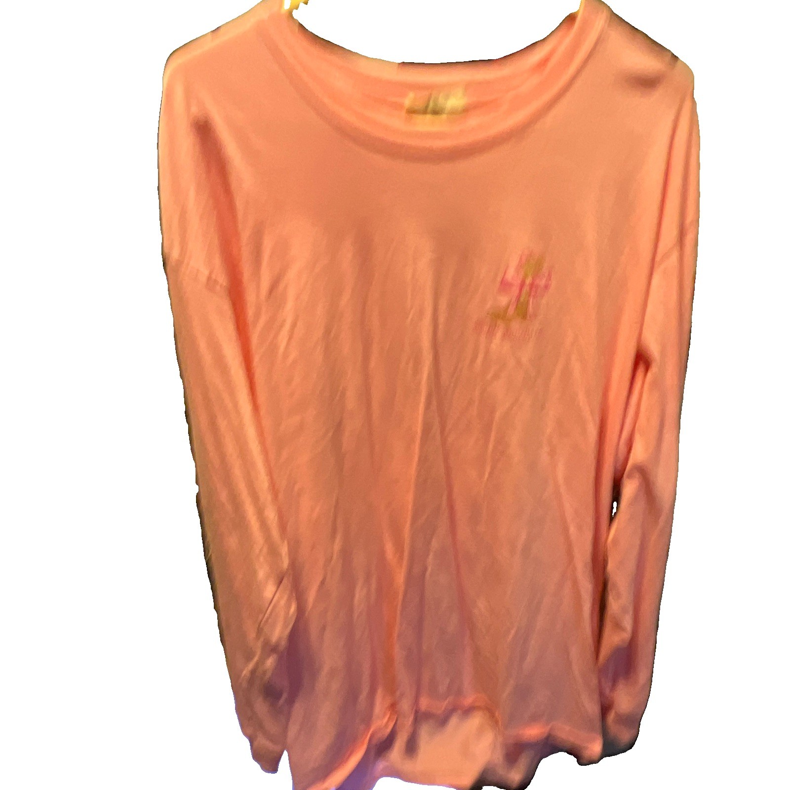 Simply Southern Women’s Pink Cowgirl Graphic Glitter Long Sleeve Tee L