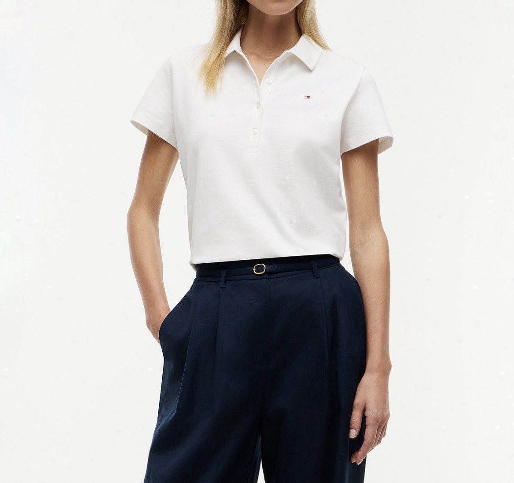 tommy hilfiger Women’s Classic Pique Short-Sleeve Polo T-Shirt Size L NWT
