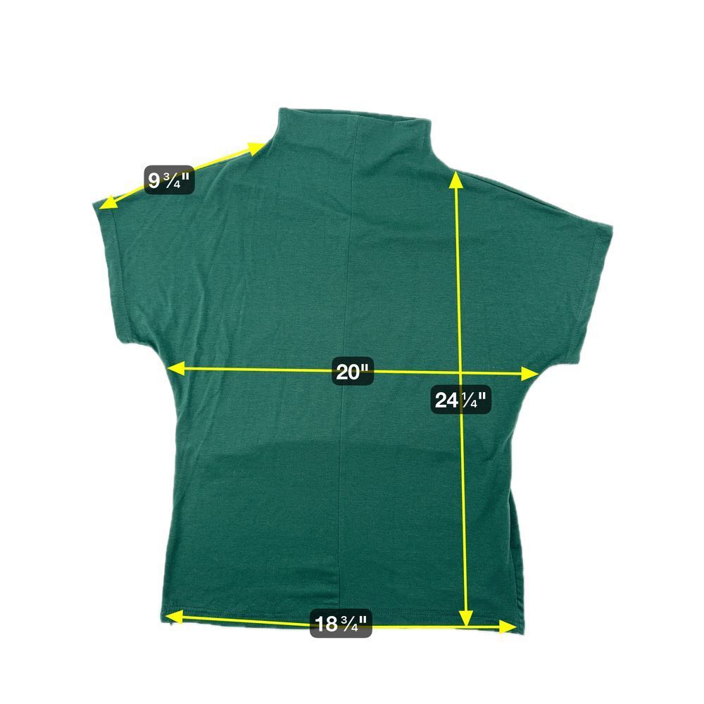 Mock Neck Sleeveless Top Forest Green Blouse