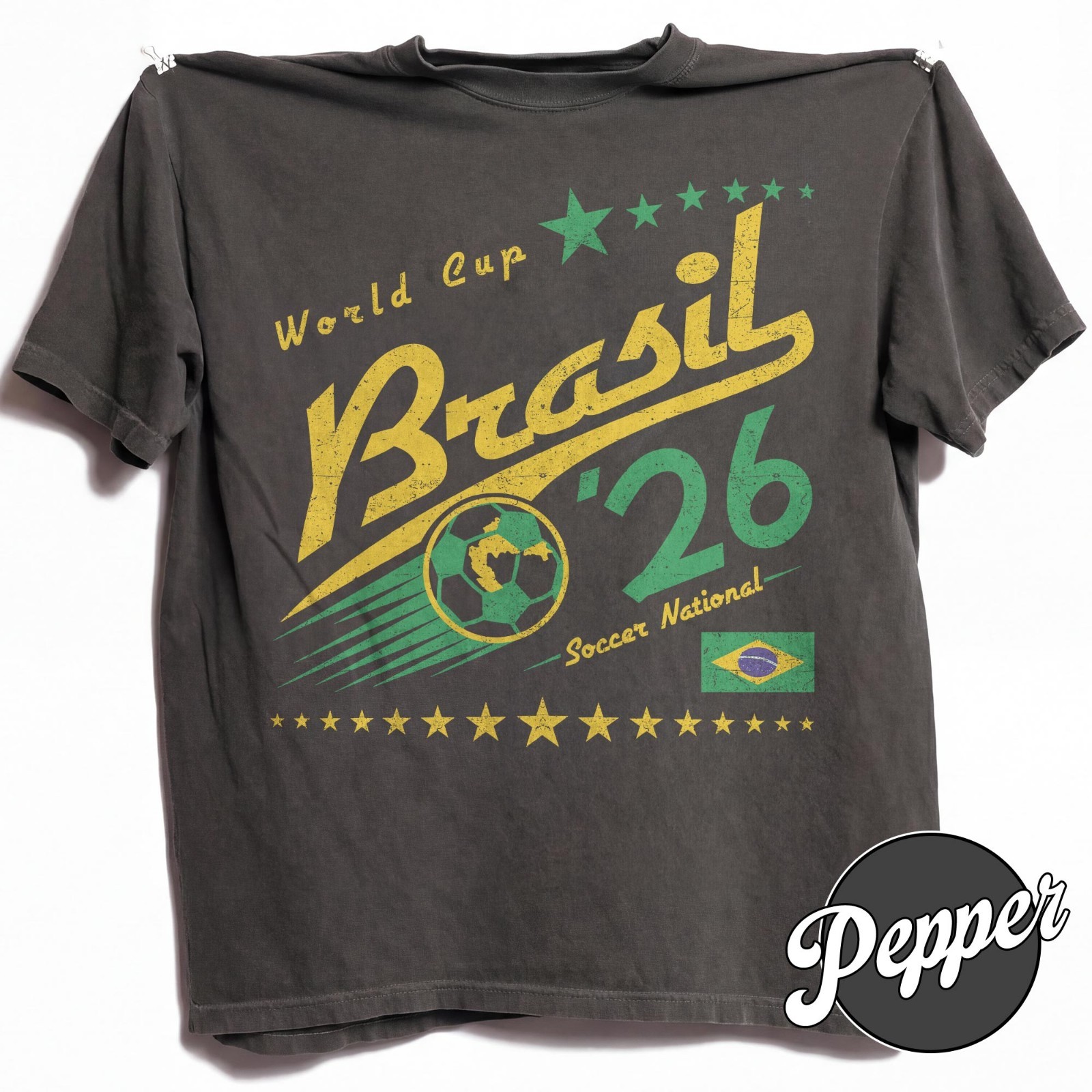 Brasil Soccer National World Cup 26 Comfort Colors Shirt S-4XL