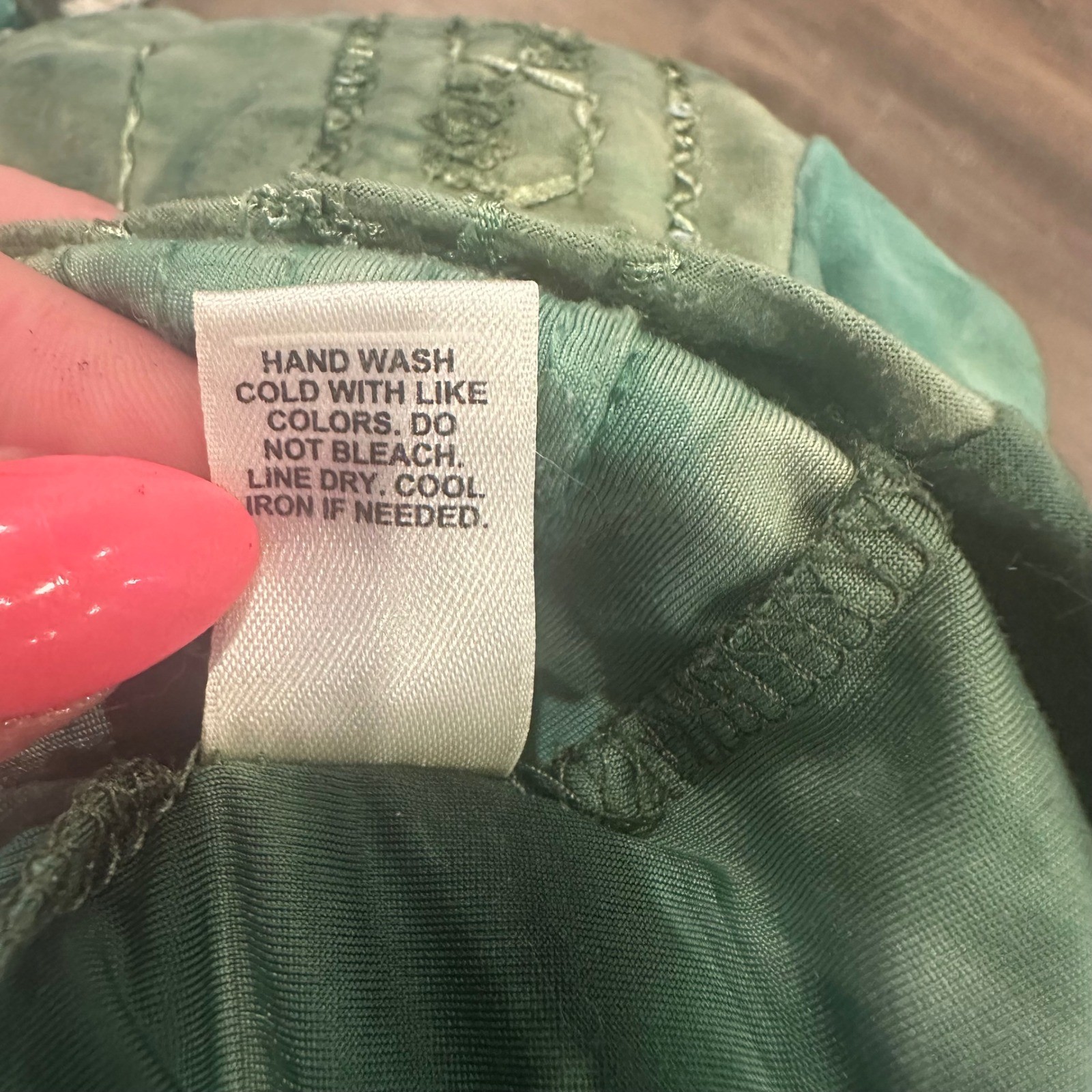 CATO WOMAN Green Tie Dye Sequin Ruffle Blouse Y2K XL Fairycore Mermaidcore Boho