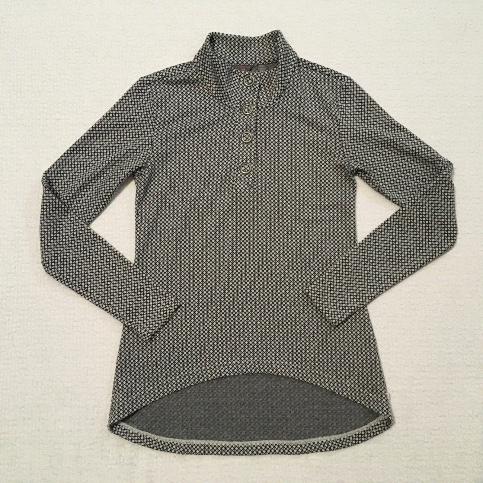 Merrell Women’s Indira Snap Pullover Running Biking High-Low Long Sleeve M