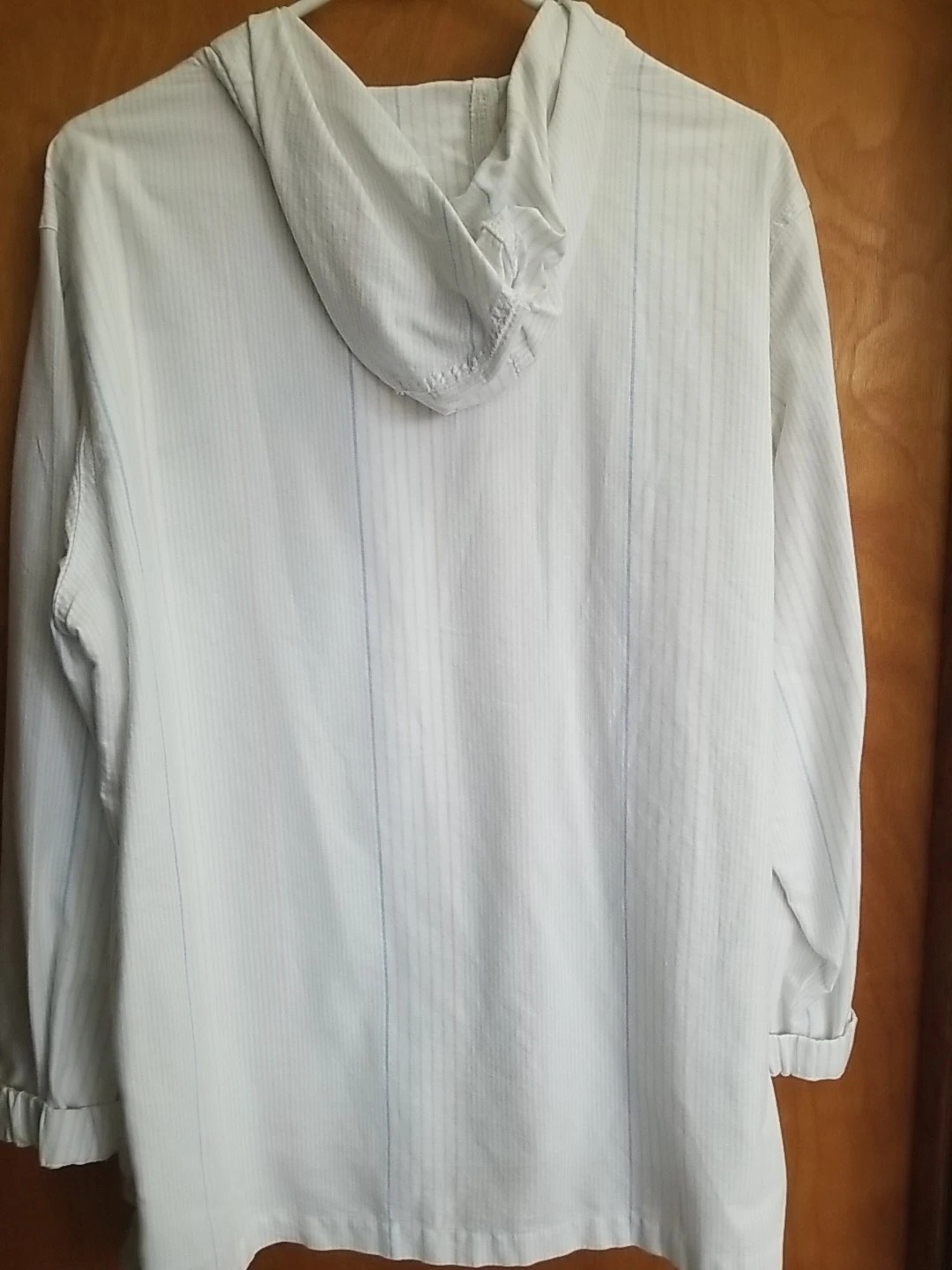 Siesta Key Hooded Jacket Women Sz XL Zips Stripe MV Sport Cotton